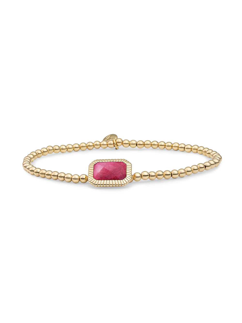 Baguette Armband Fuchsia Jade