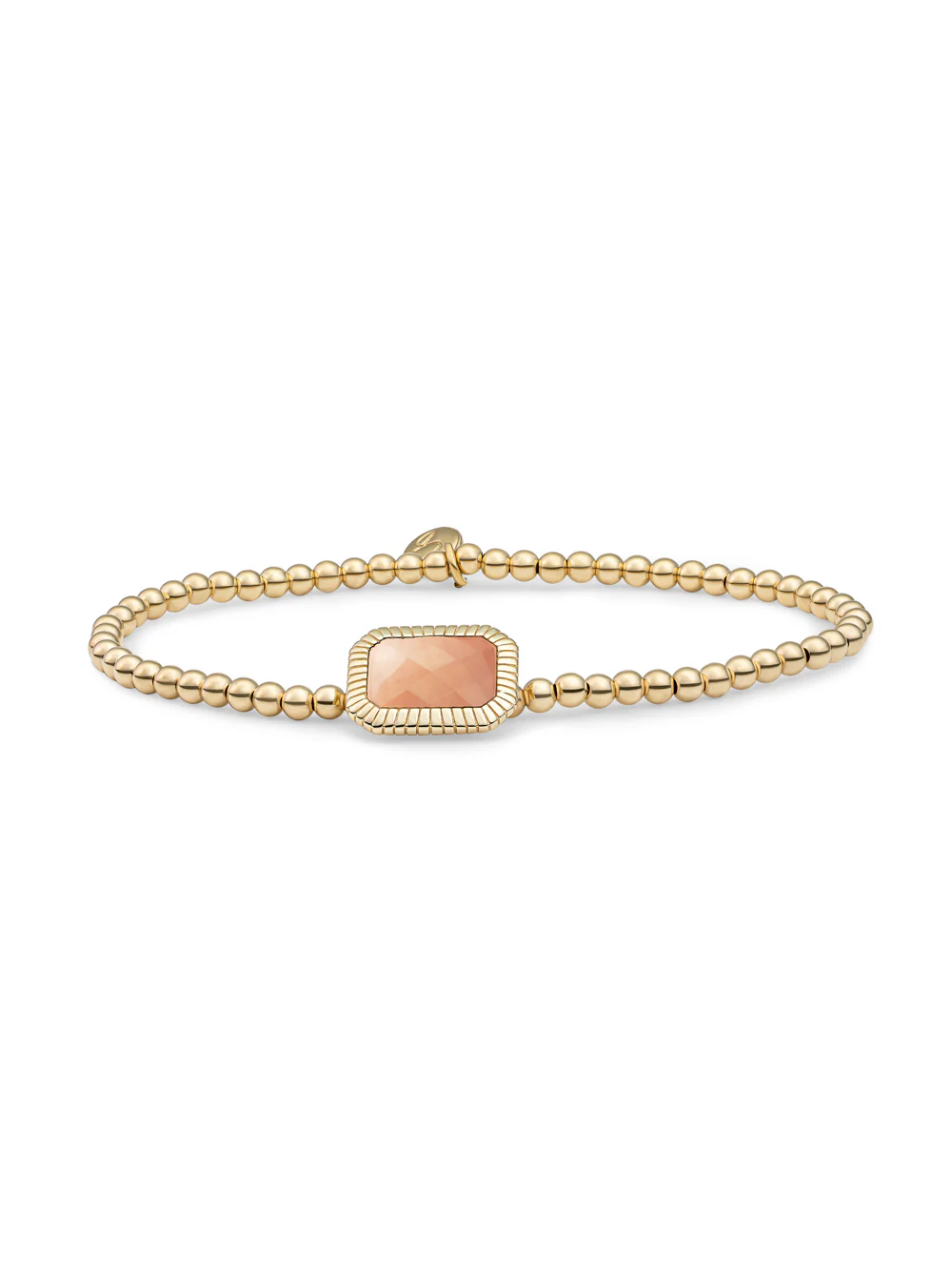 Baguette Armband Peach Rhodonite