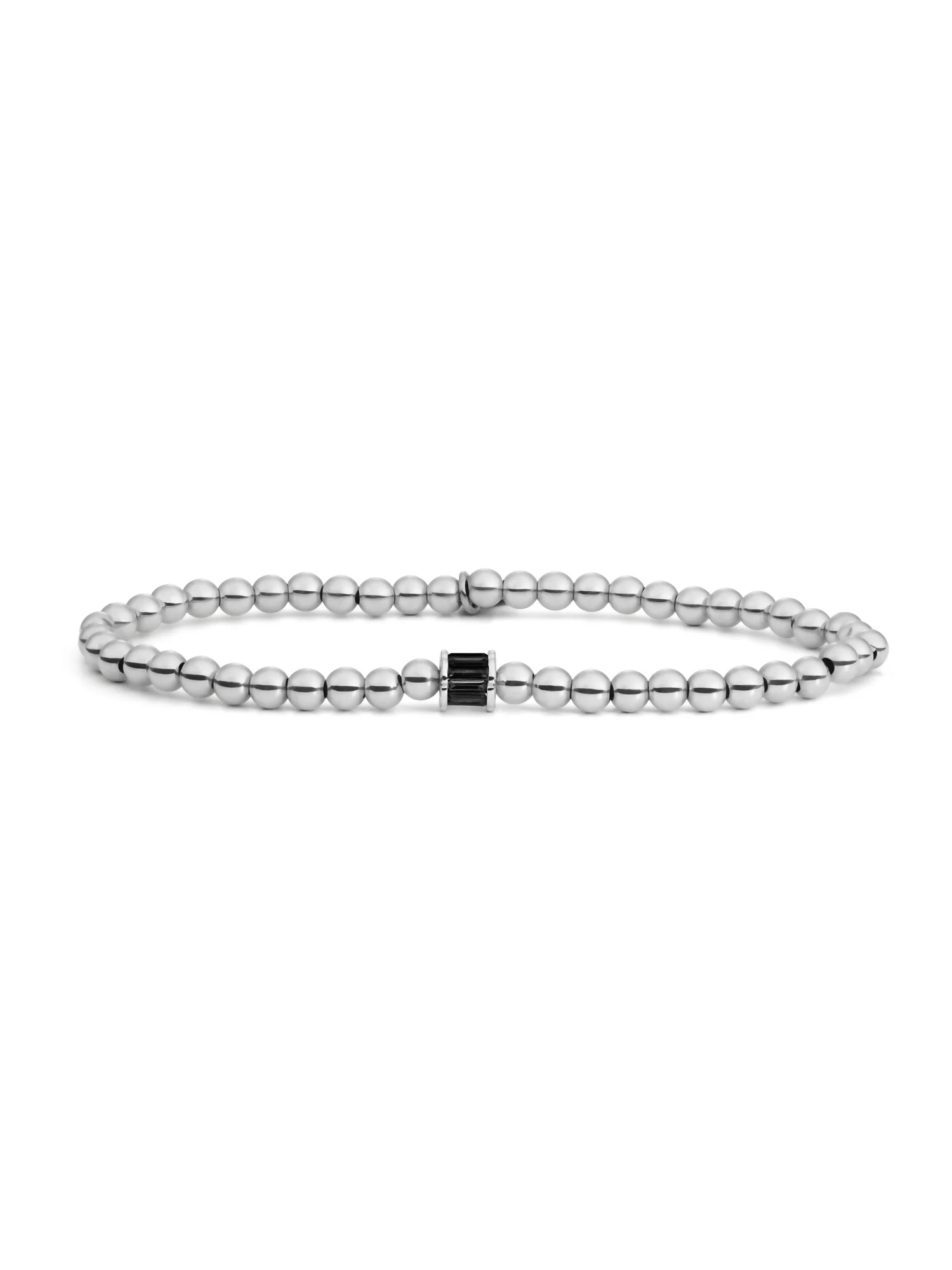 Baguette Cylinder Armband Zirconia Zwart - Image 3