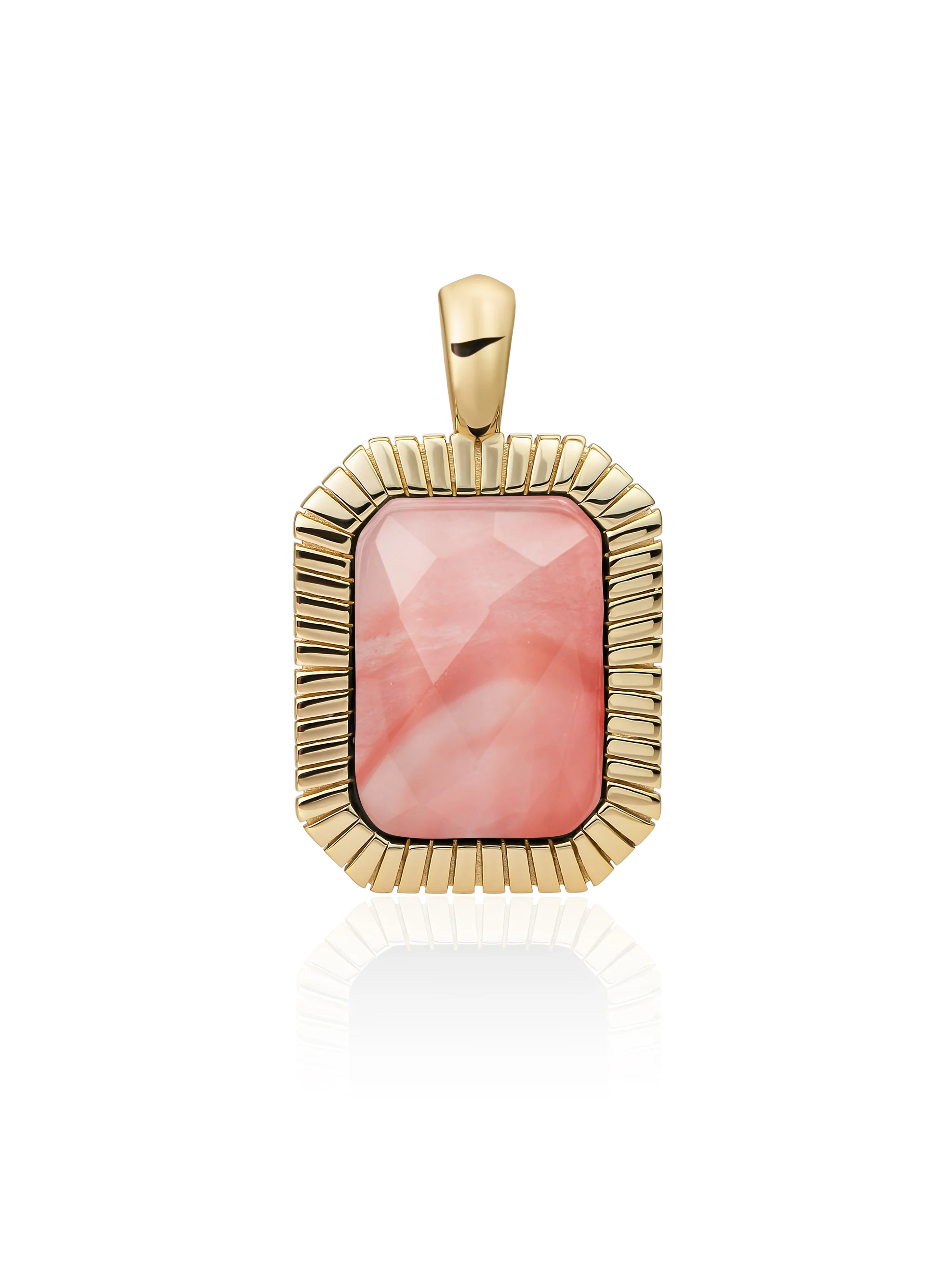 Baguette Pendant Cherry Quartz