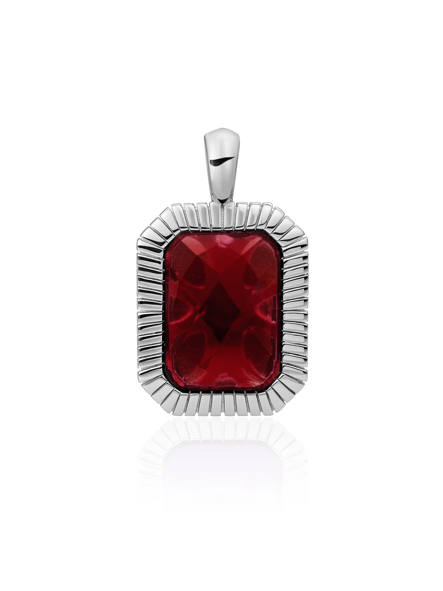 Baguette Pendant Ruby Quartz - Image 3