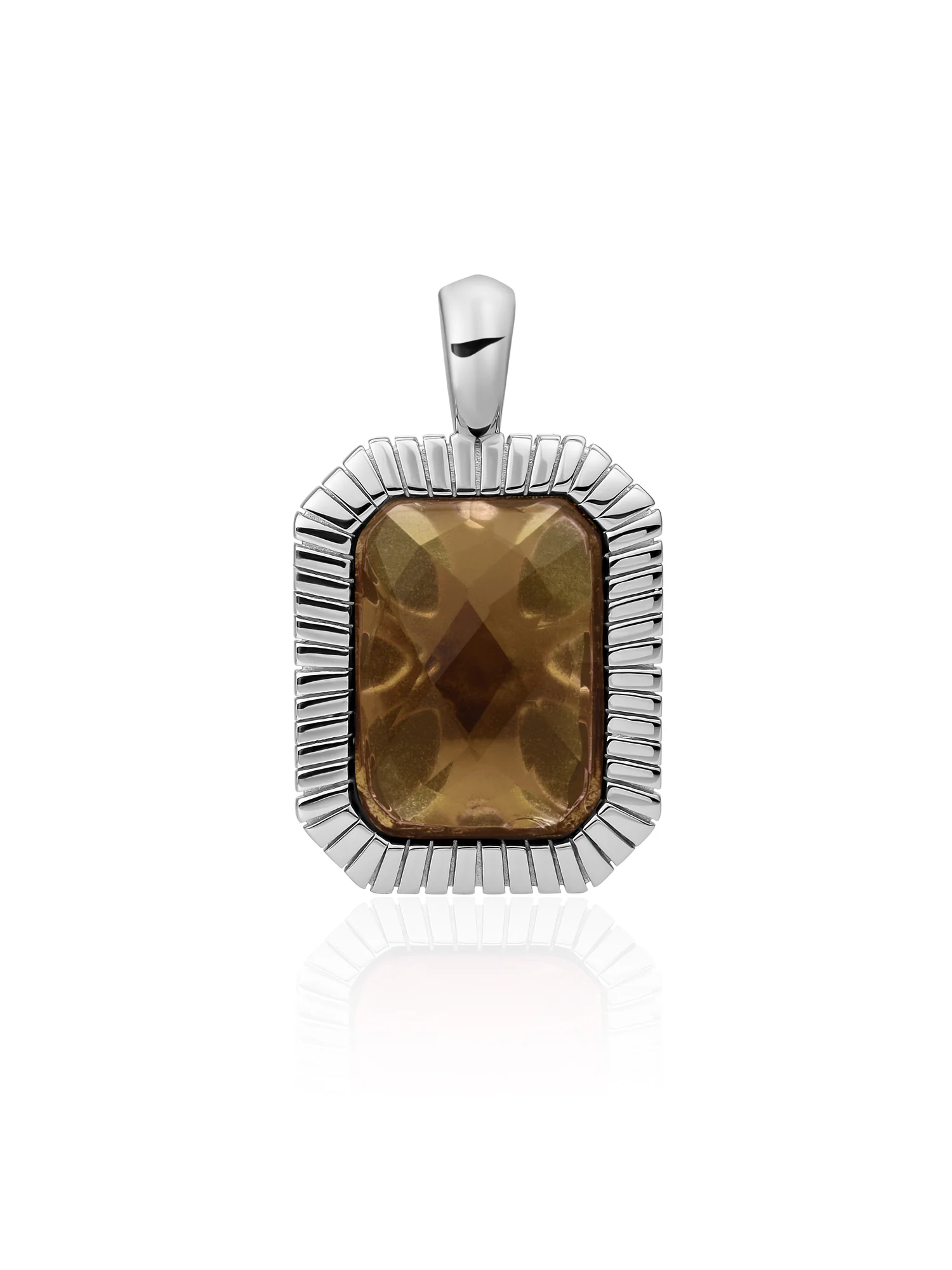 Baguette Pendant Smoky Quartz - Image 2