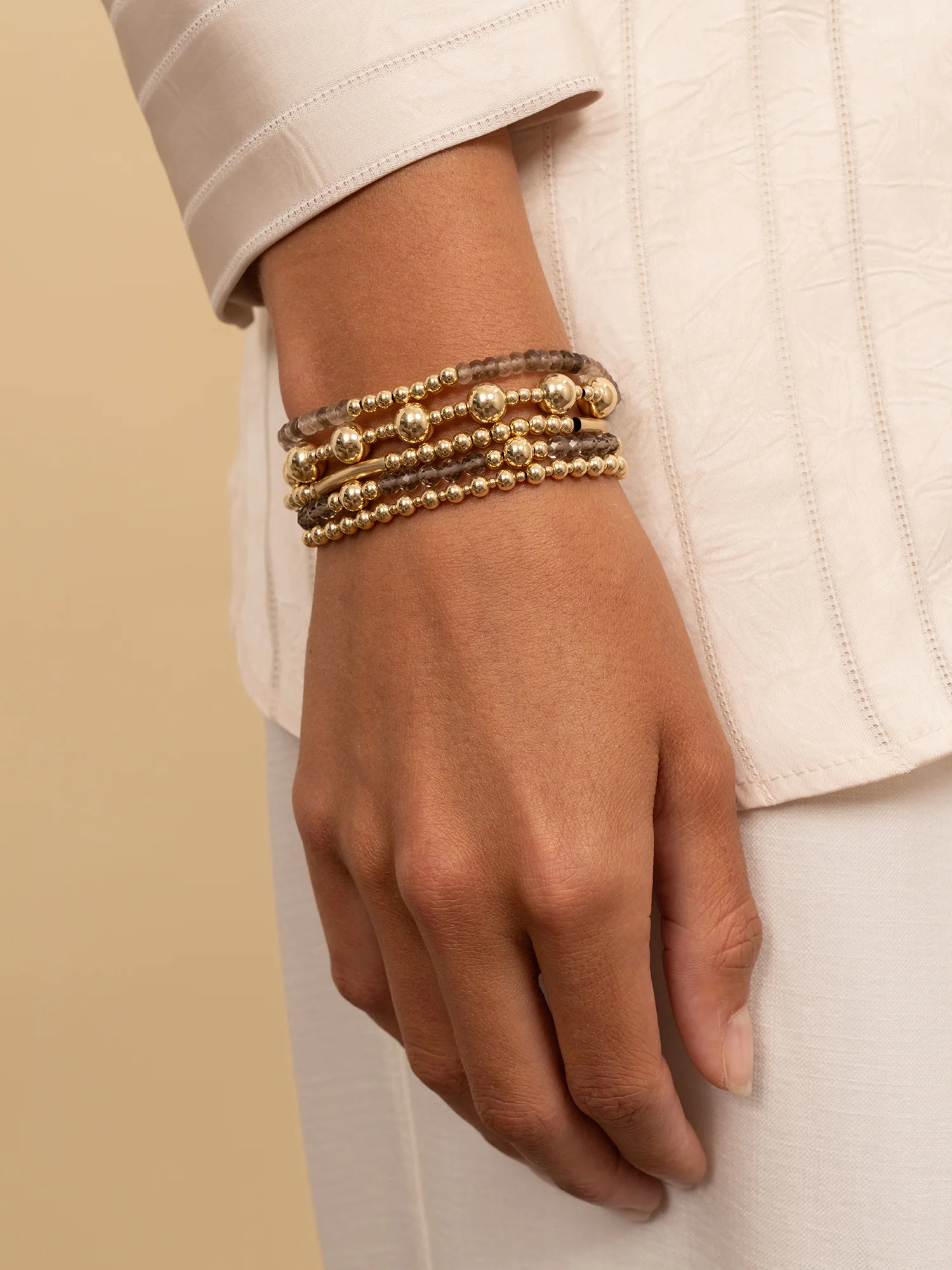 Bold Mix Armband Smoky Quartz - Image 2