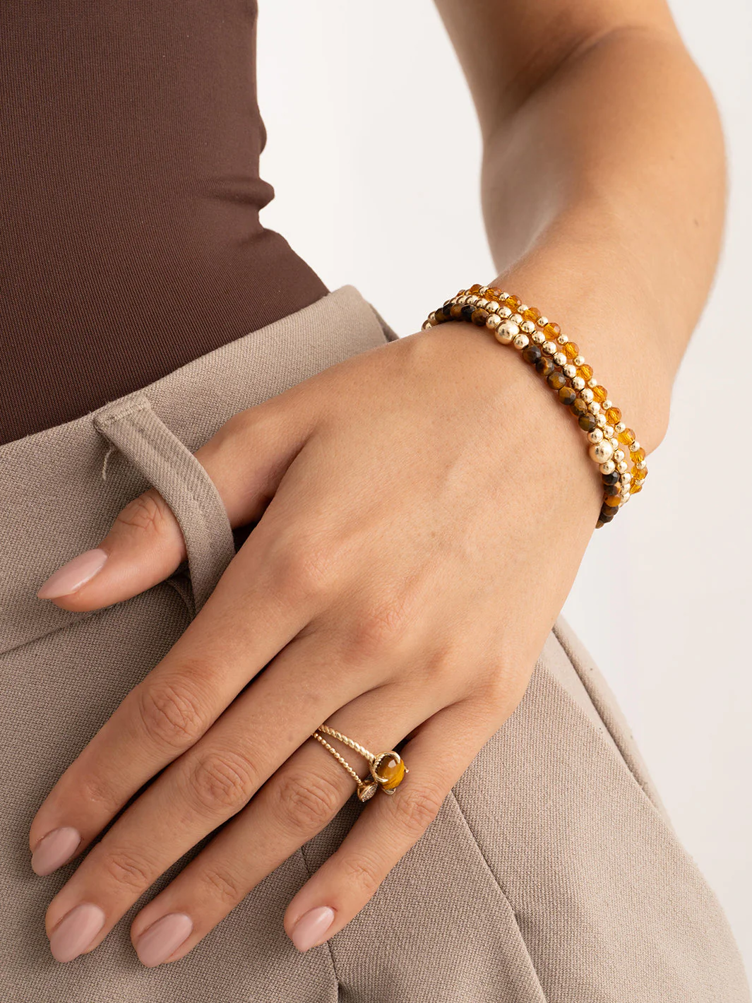 Bold Mix Armband Tiger Eye - Image 2