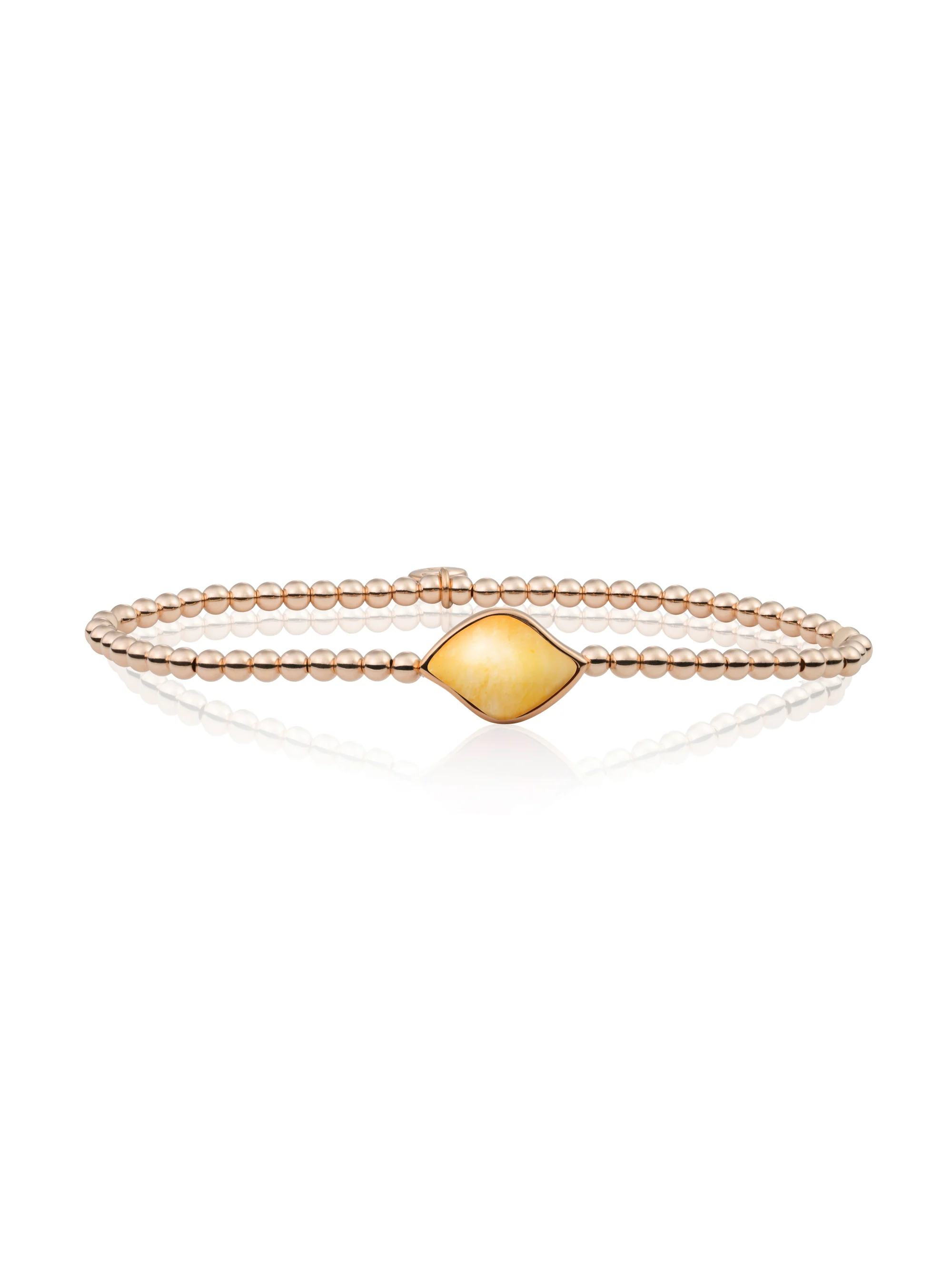Bracelet | Rose gold - Yellow Jade Blossom