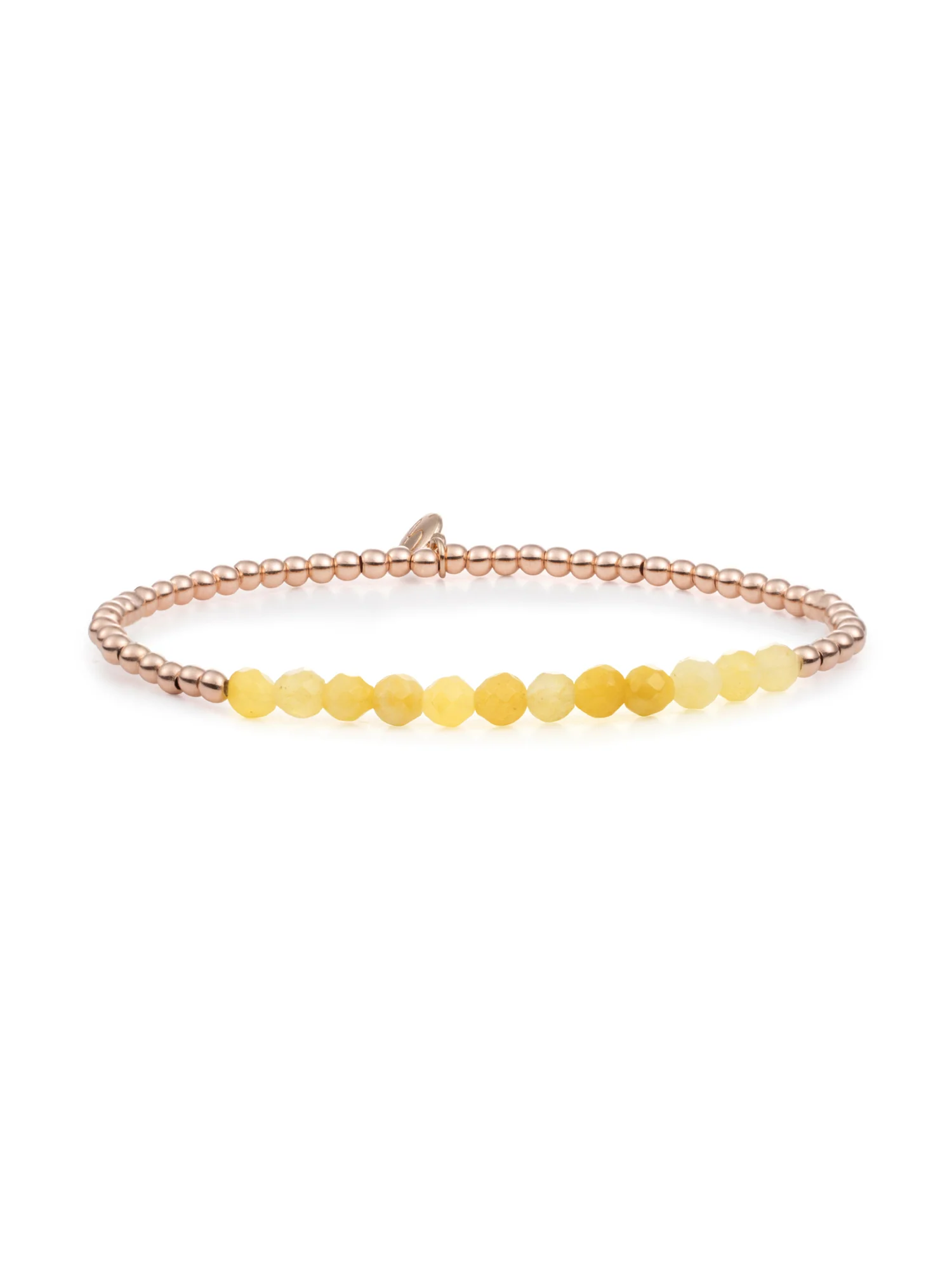 Universe Armband Yellow Jade Rose Gold