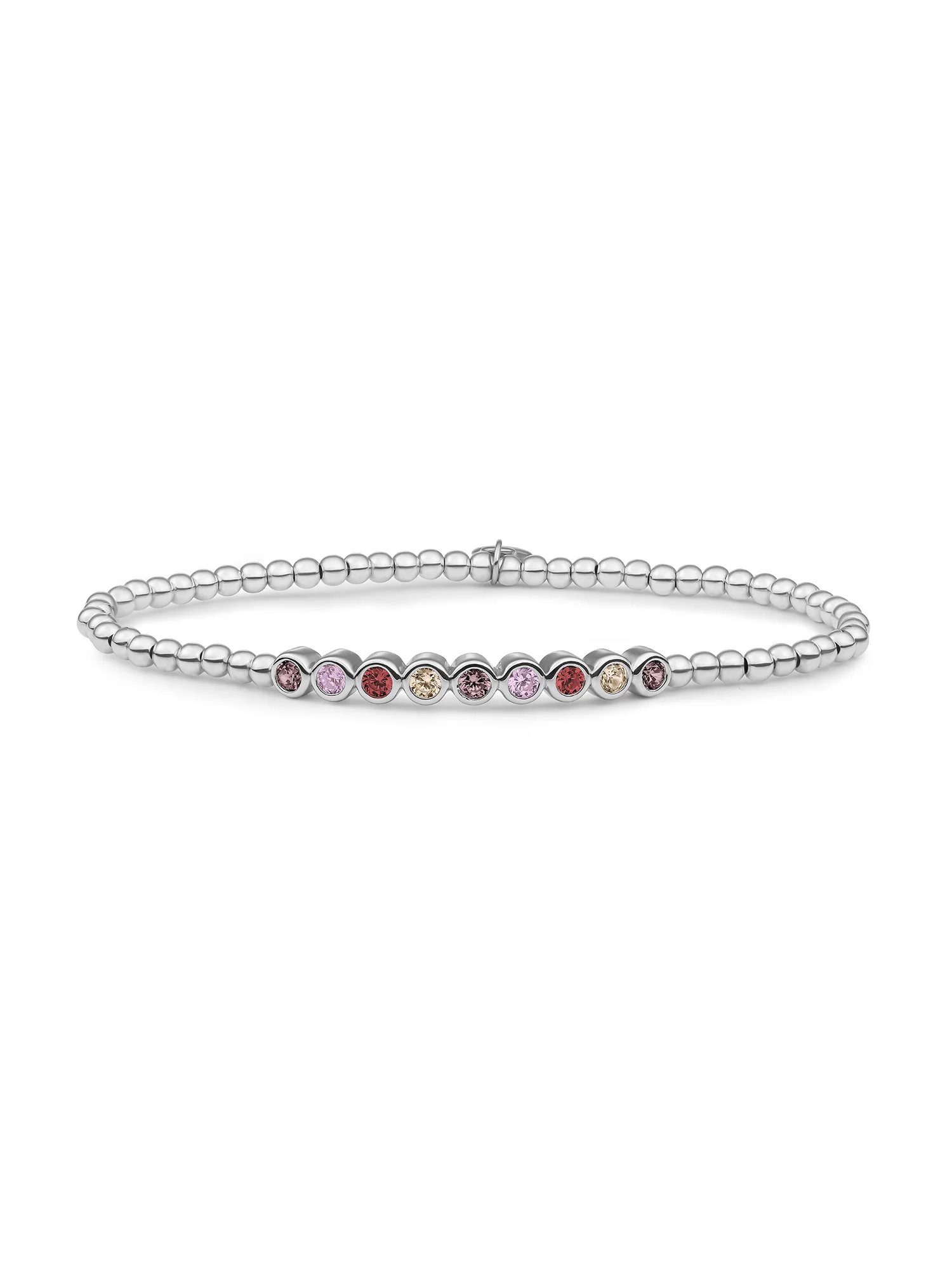 Crystal Tube Armband Multicoloured Zirconia - Image 2
