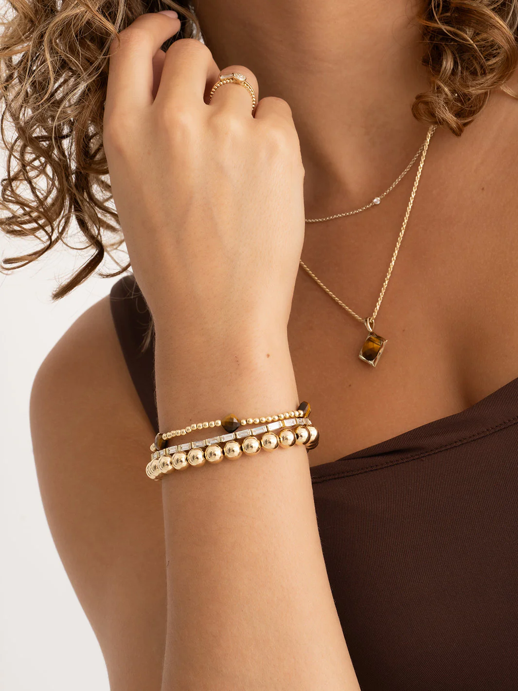 Cushion Cut Armband Tiger Eye - Image 2