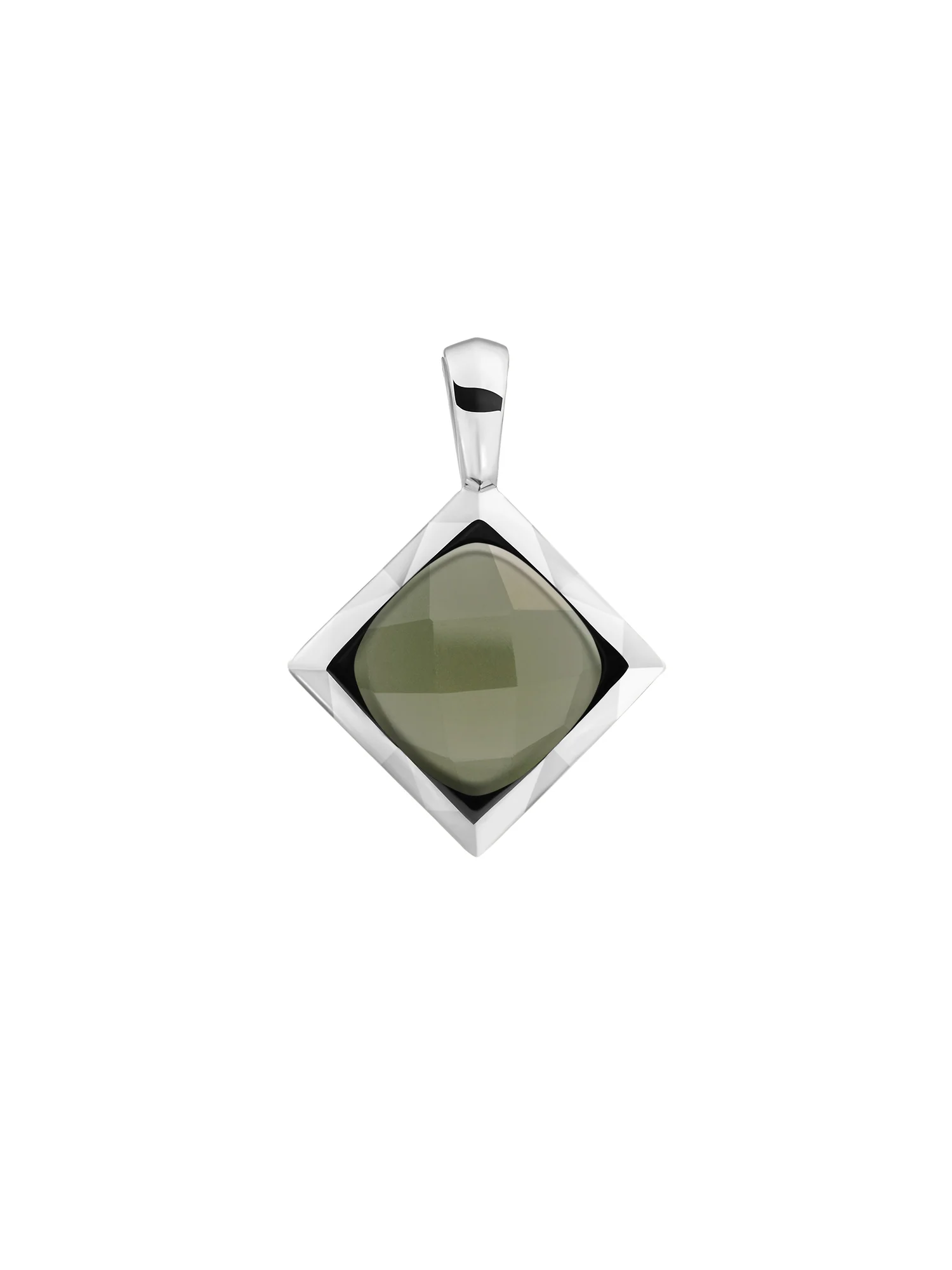 Cushion Cut Pendant Lime Jade - Image 4