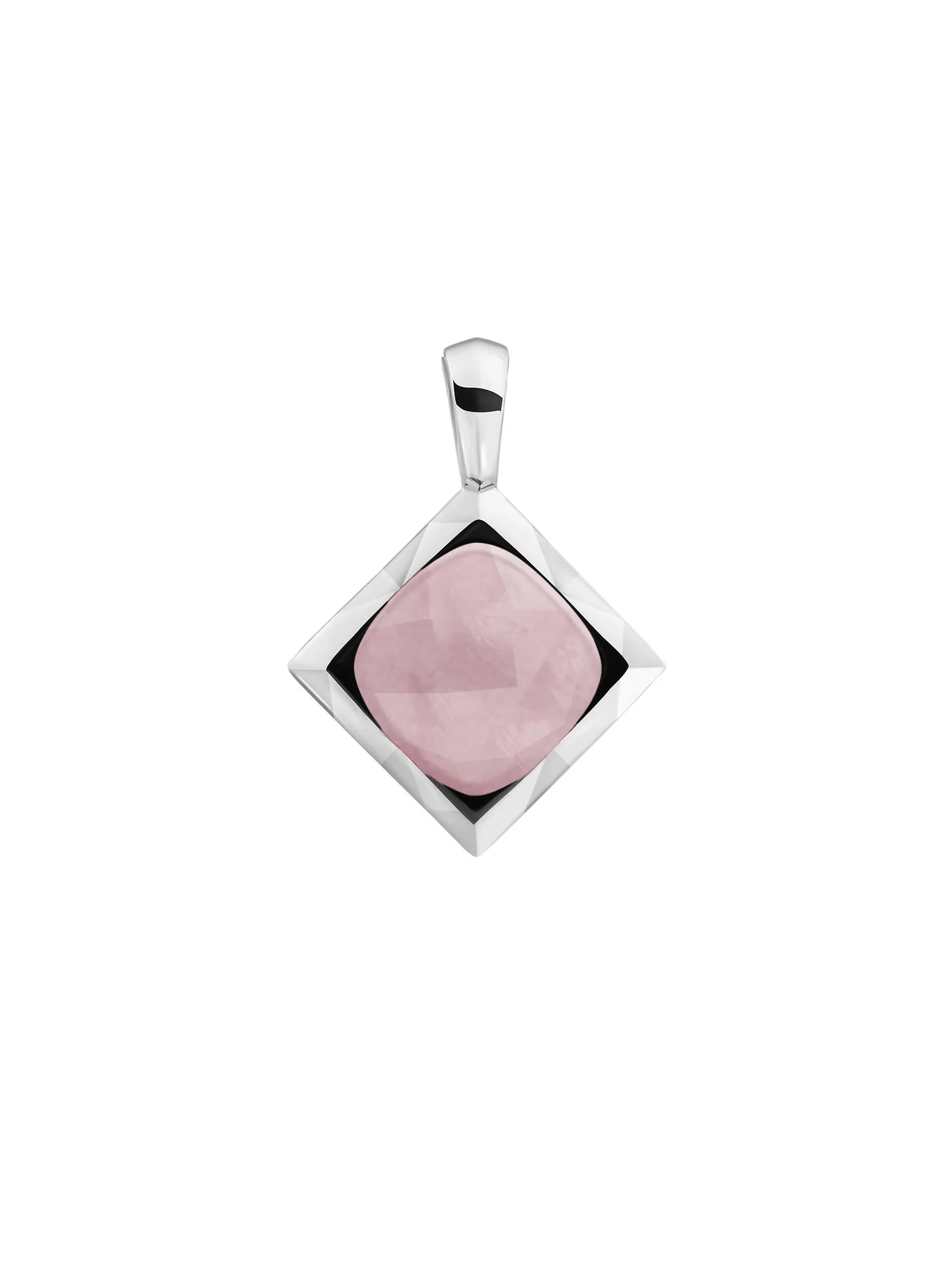 Cushion Cut Pendant Pink Opalite - Image 3