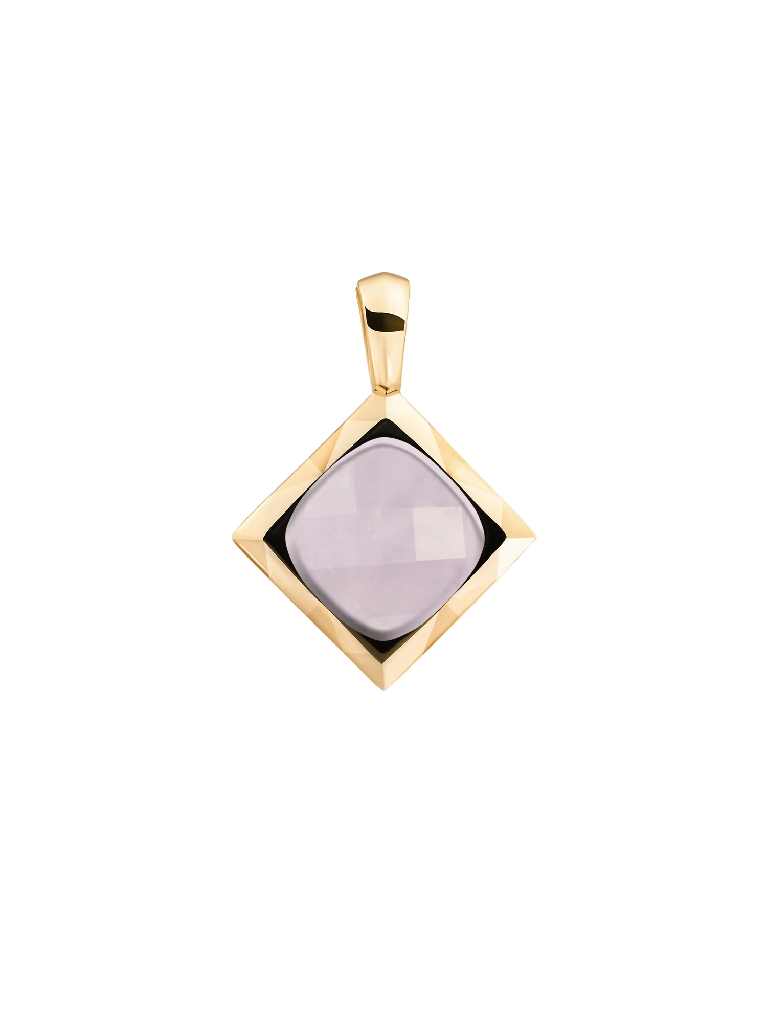 Cushion Cut Pendant Rose Quartz