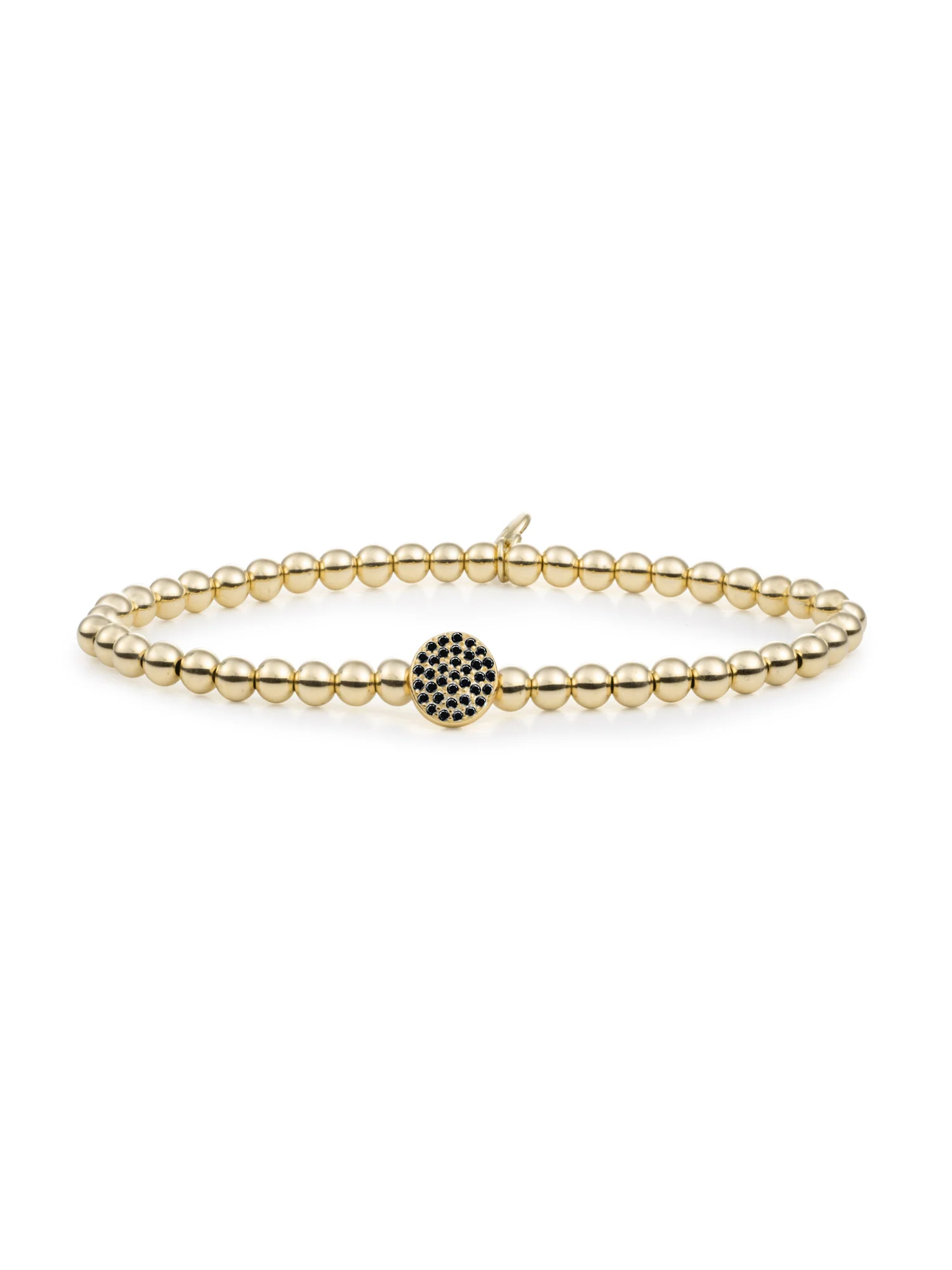 Disc Galaxy Armband Zirconia Zwart