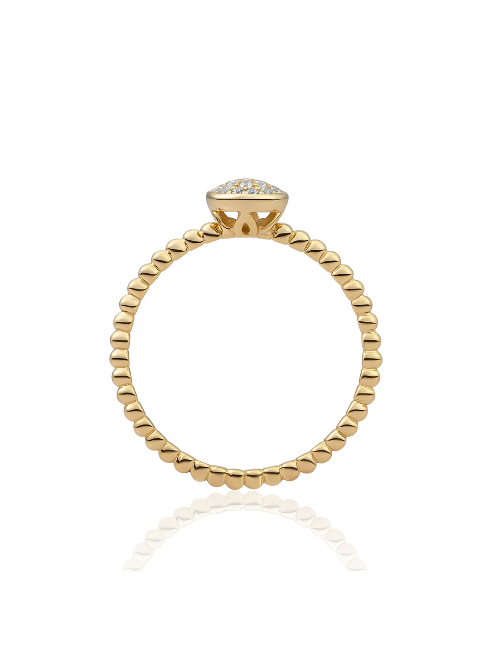 Disc Galaxy Ring Zirconia 9K Goud - Image 13