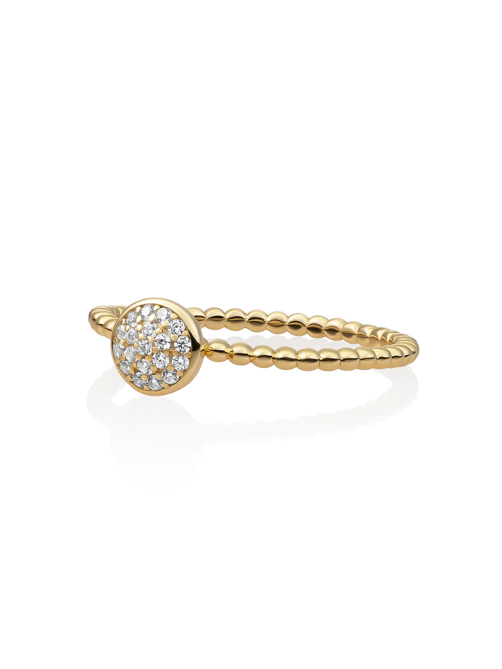 Disc Galaxy Ring Zirconia 9K Goud - Image 3