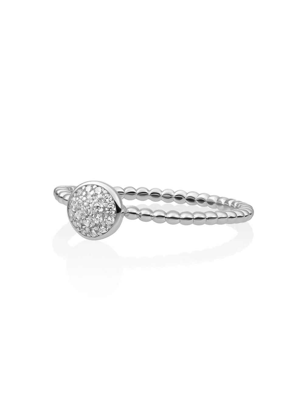 Disc Galaxy Ring Zirconia Zilver - Image 5