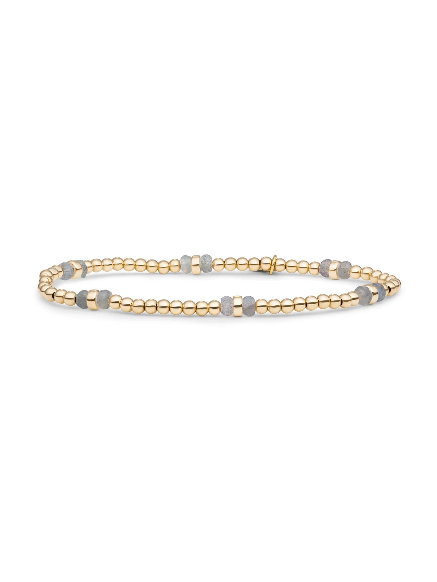 Double Reverse Roundel Armband Labradorite