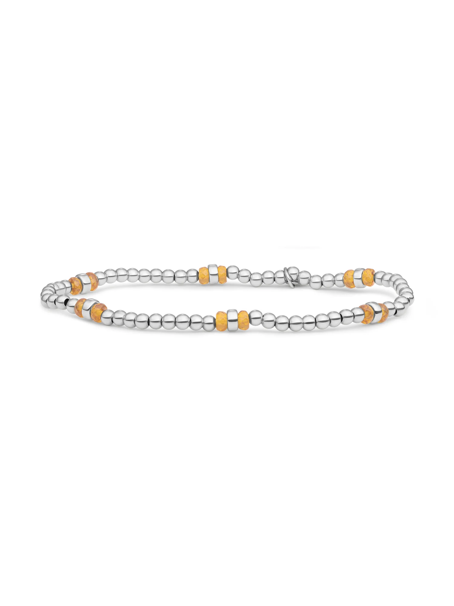Double Reverse Roundel Armband Light Gold Citrine Quartz - Image 3