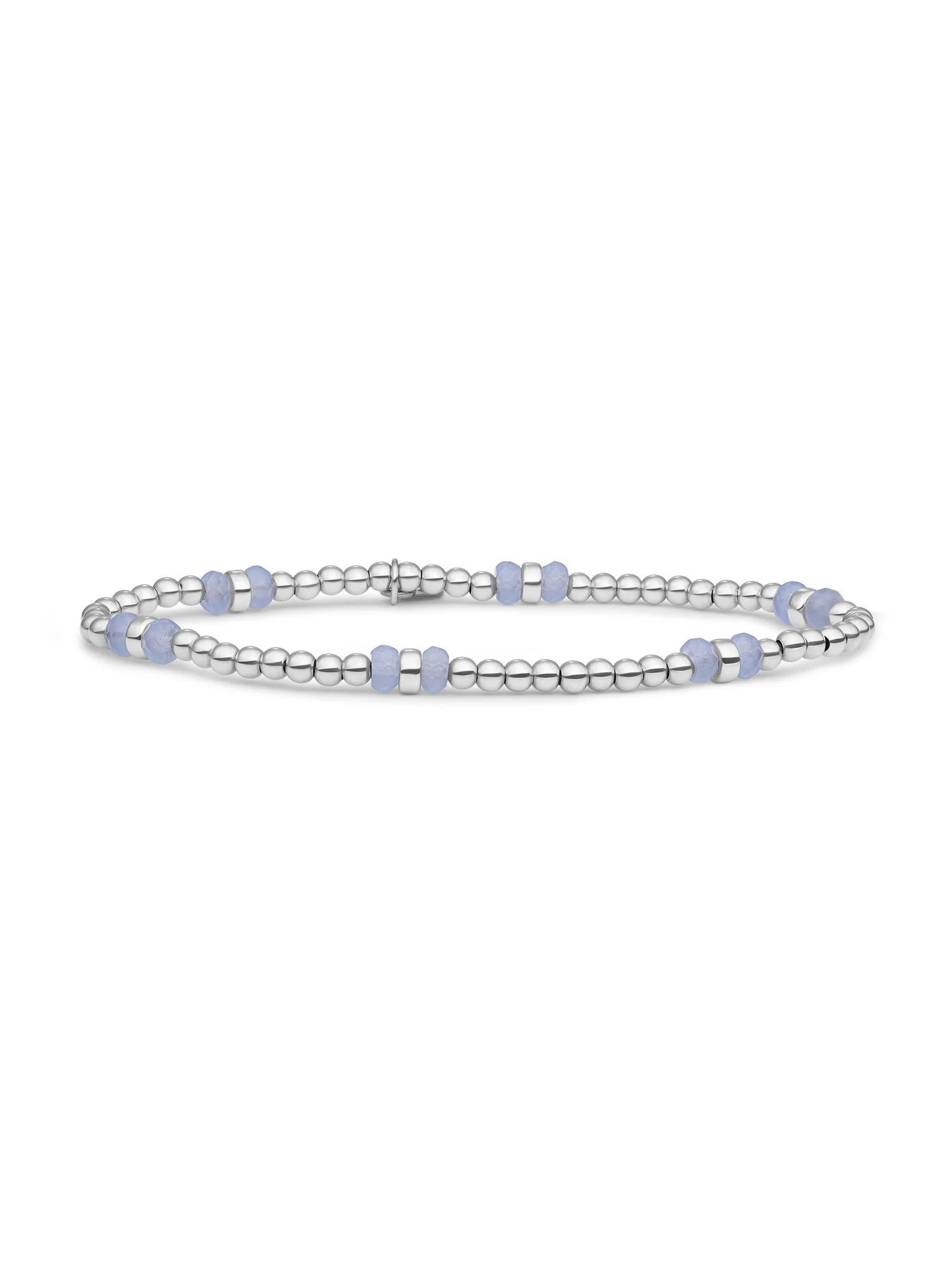 Double Reverse Roundel Armband Milky Blue Jade - Image 3