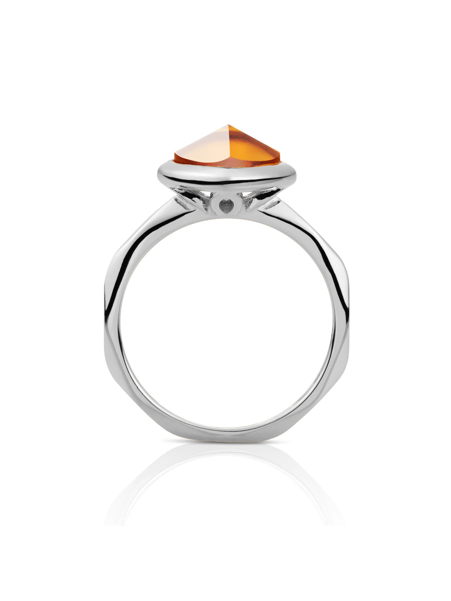 Edge Ring Citrine Quartz Zilver - Image 3
