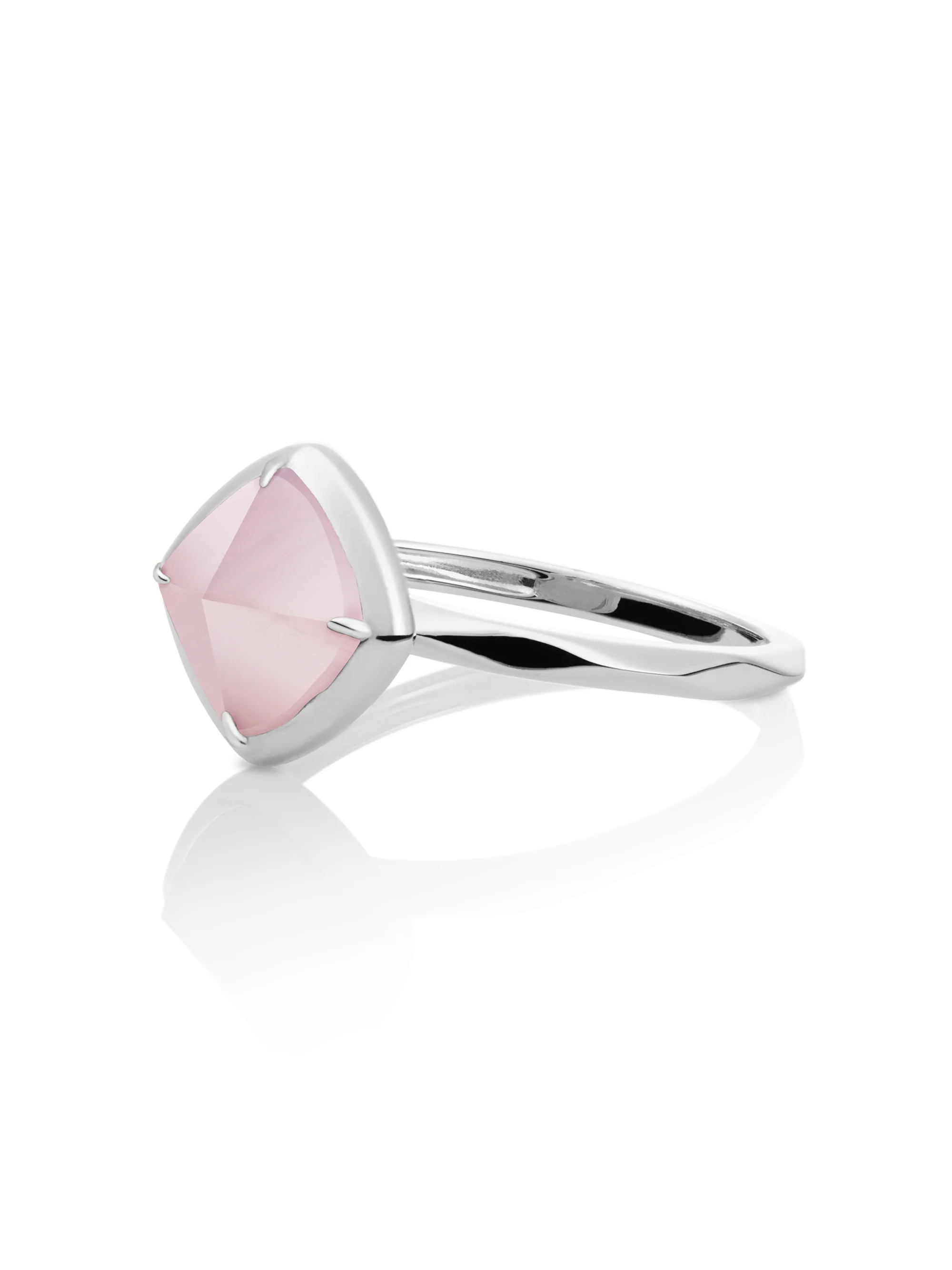 Edge Ring Rose Quartz Zilver - Image 9