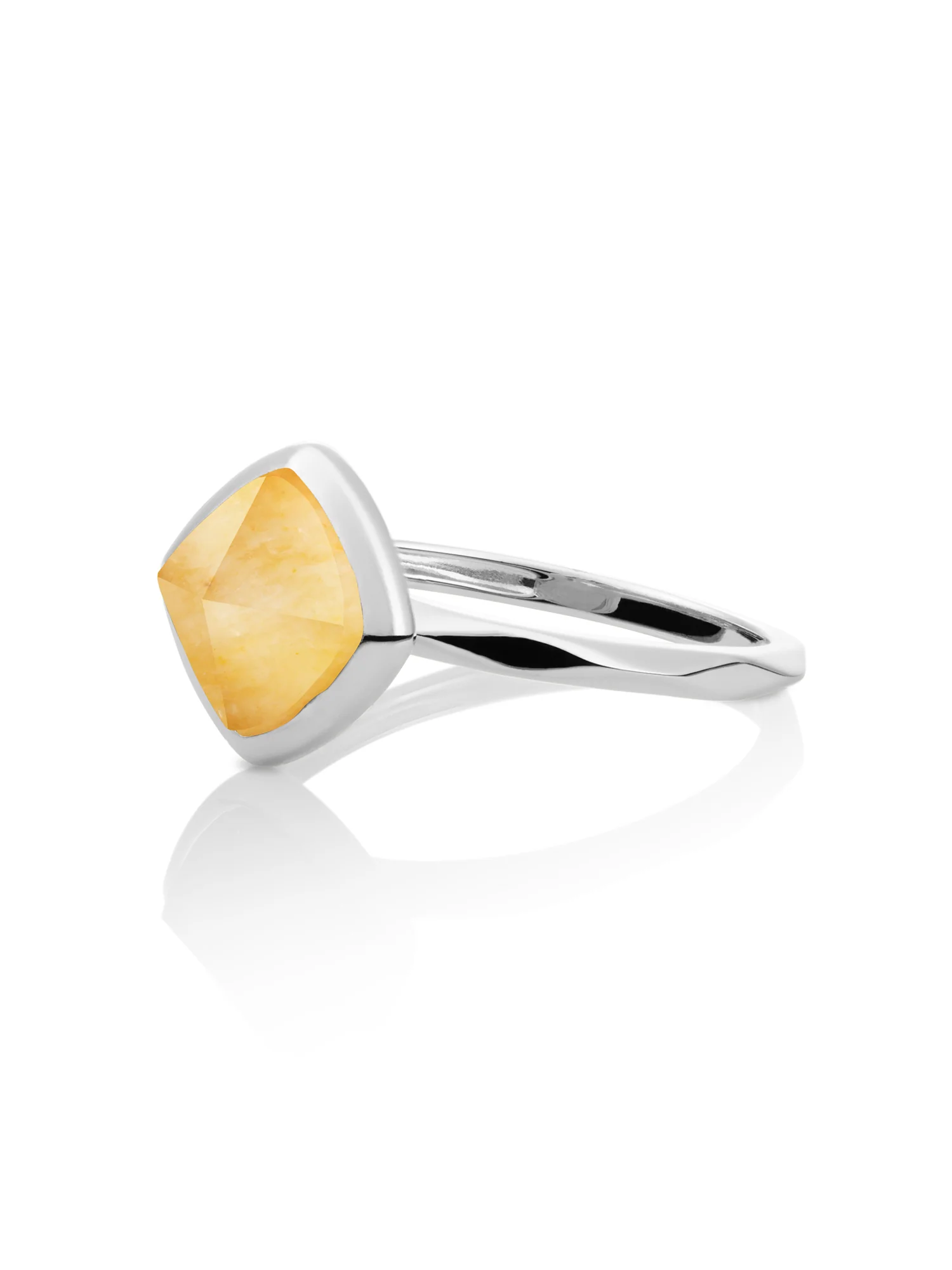 Edge Ring Yellow Jade Zilver - Image 6