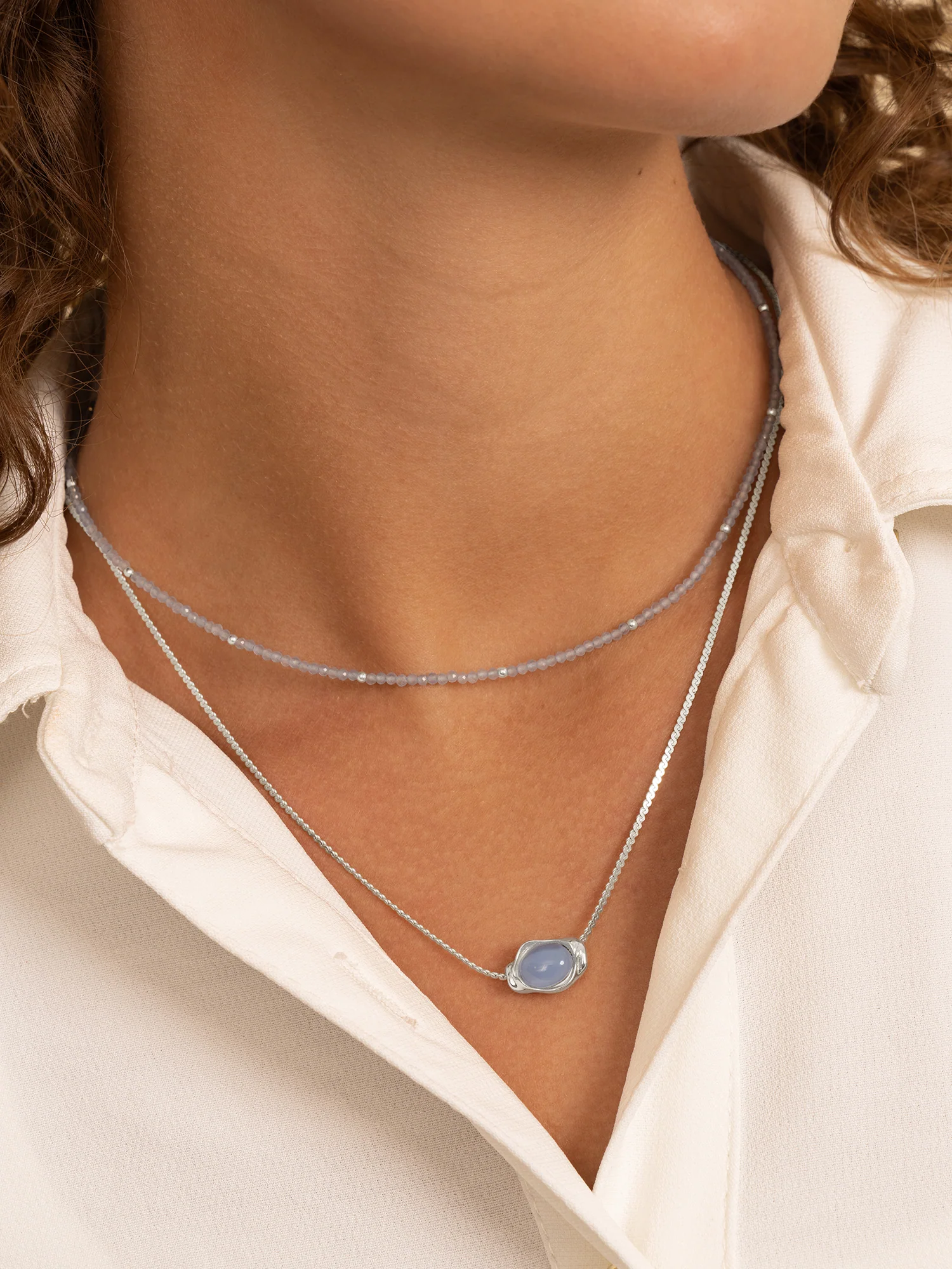 Flow Pendant Milky Blue Jade - Image 4