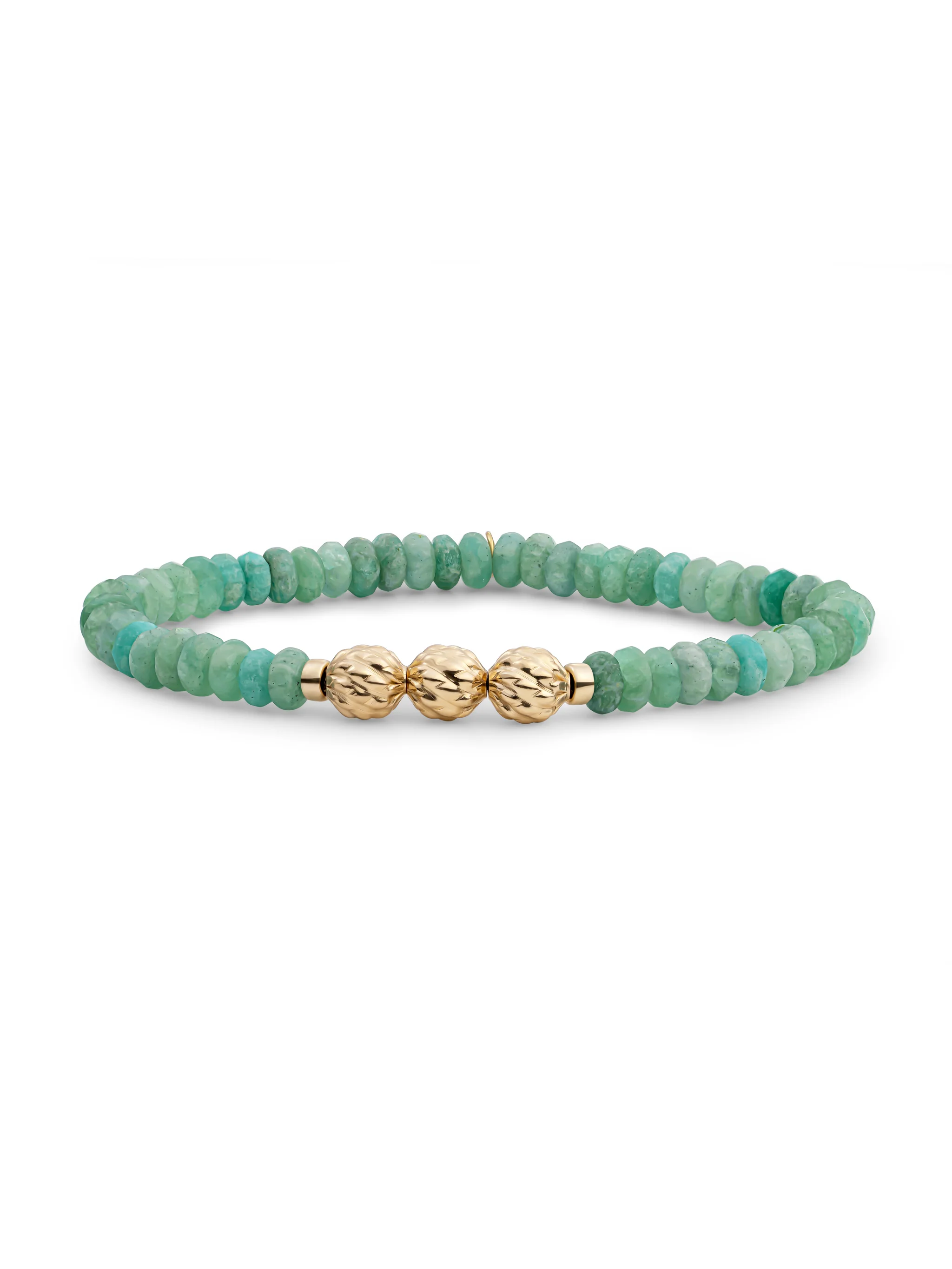 Fuse Beads Armband Rich Green Amazonite