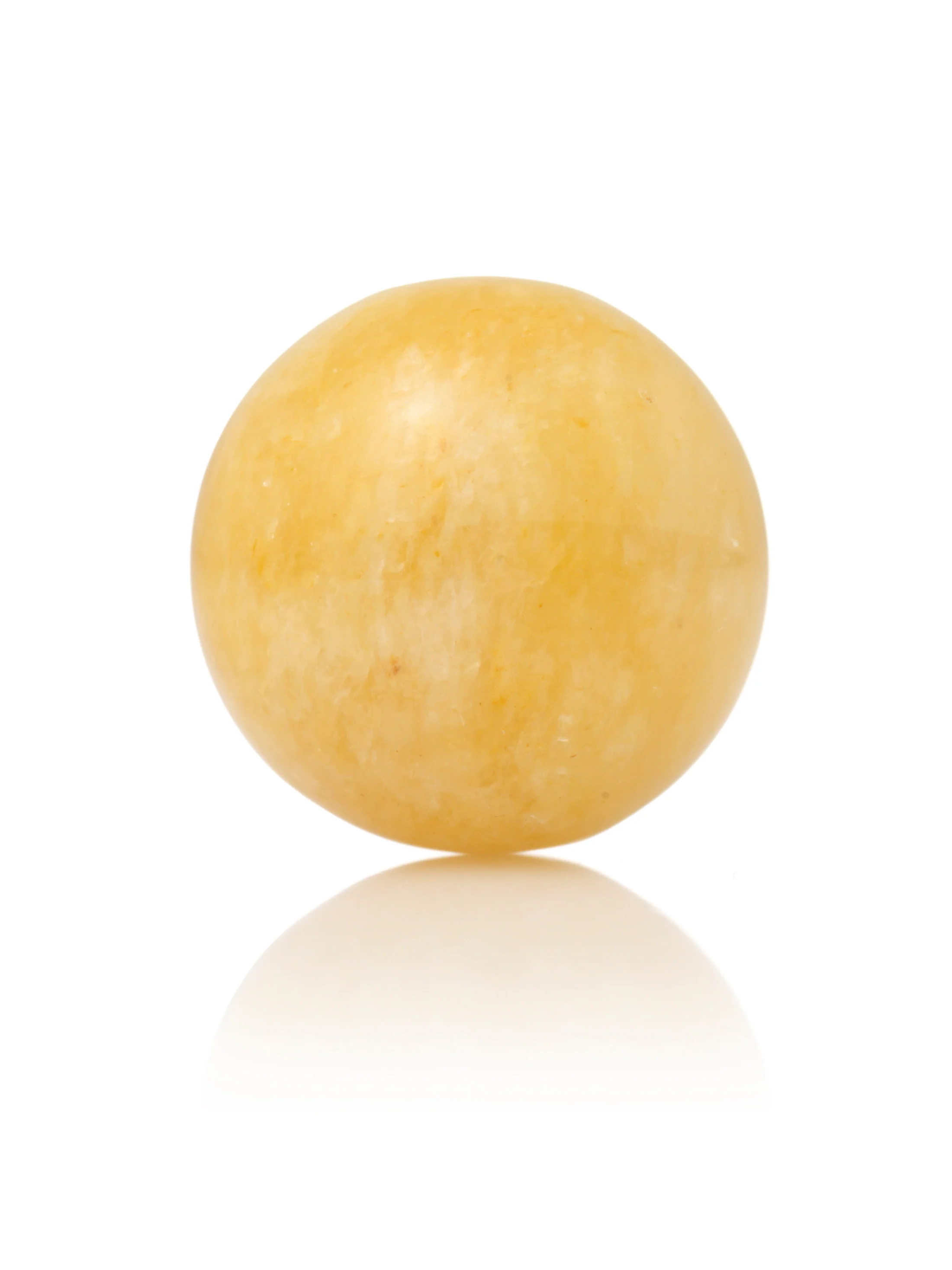 Gemstone - Yellow Jade - Polished 20mm