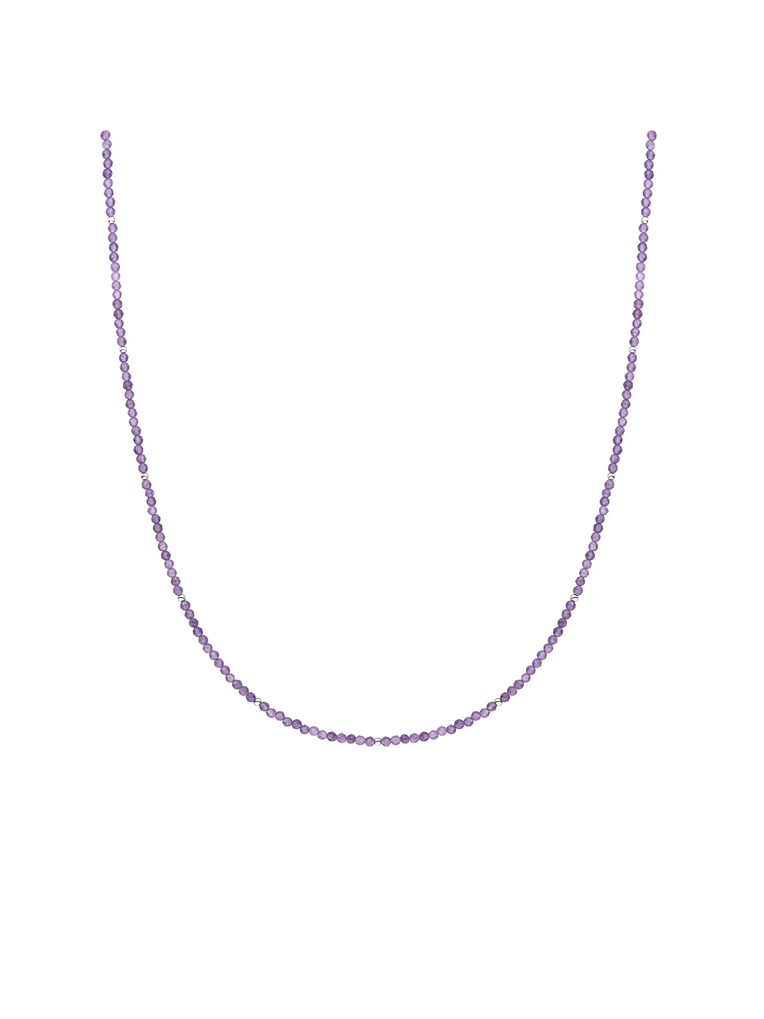Kralen Ketting 2mm Amethyst 42cm +2cm - Image 3