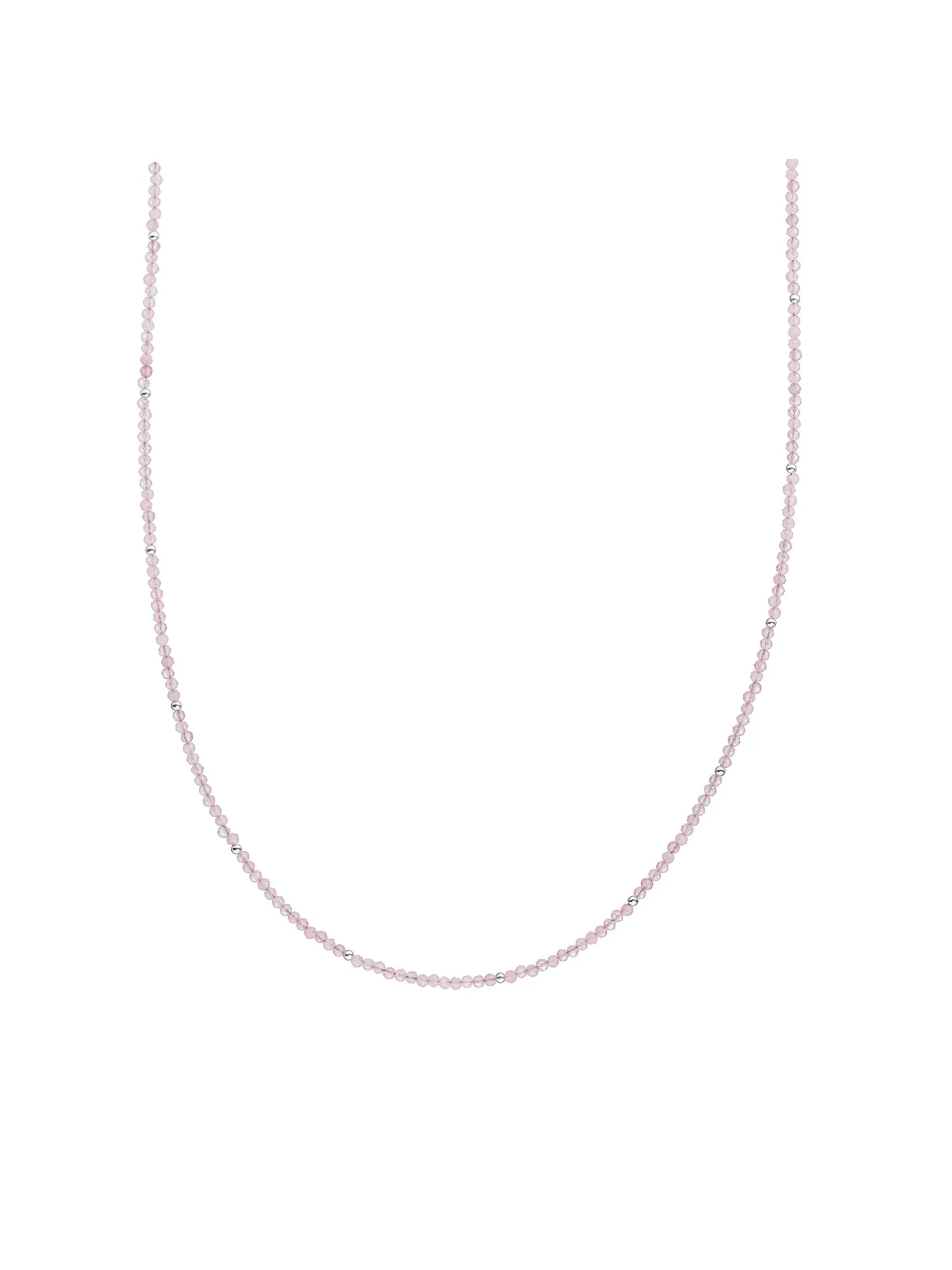 Kralen Ketting 2mm Pink Opalite 42cm +2cm - Image 3
