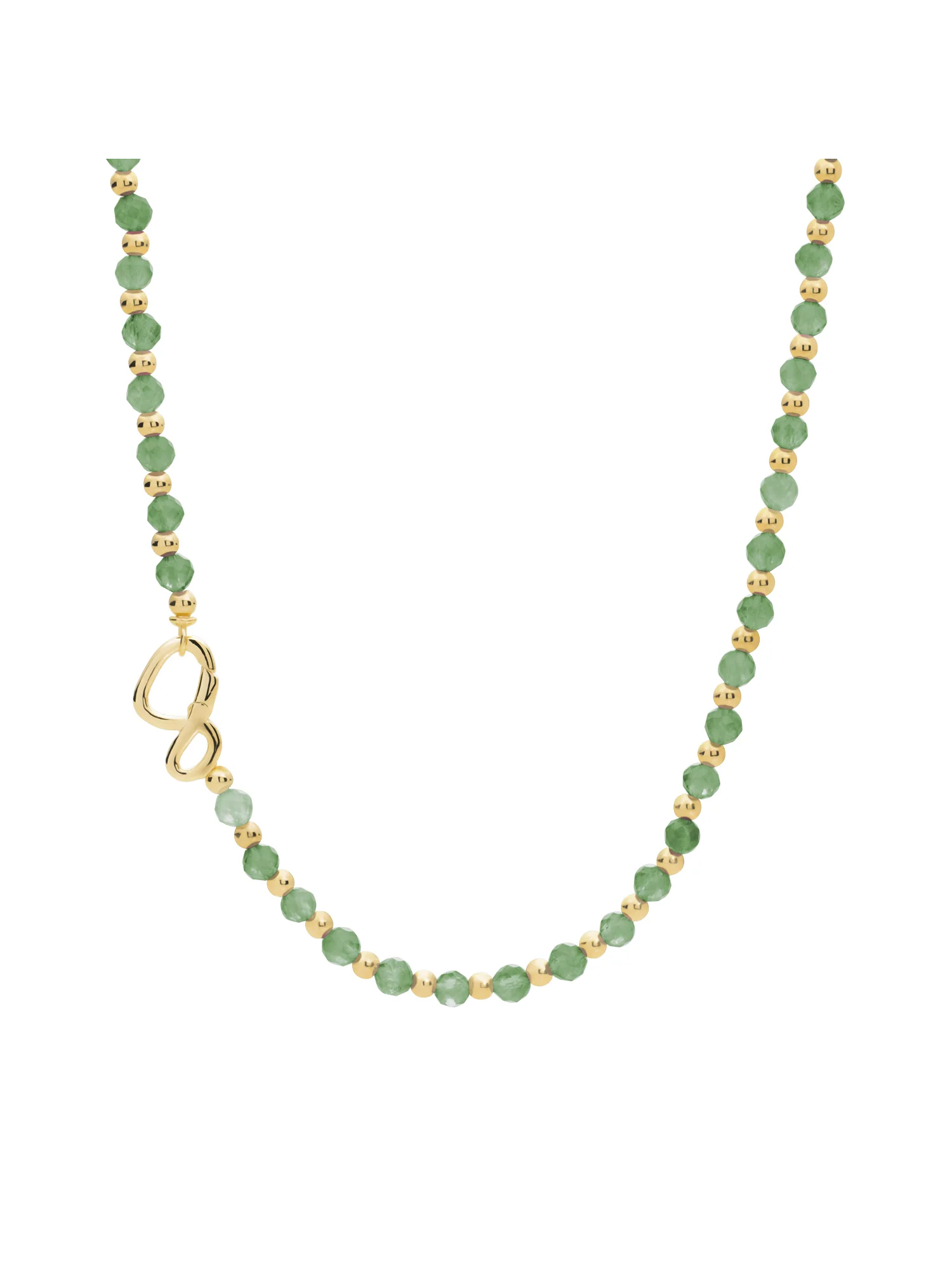 Link Ketting Green Aventurine Goud Kleurig - Image 2