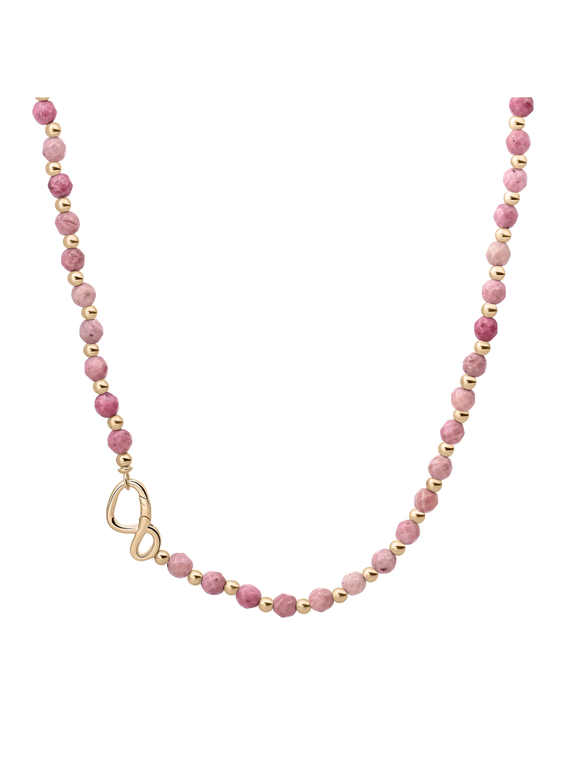 Link Ketting Pink Rhodonite Goud Kleurig - Image 2