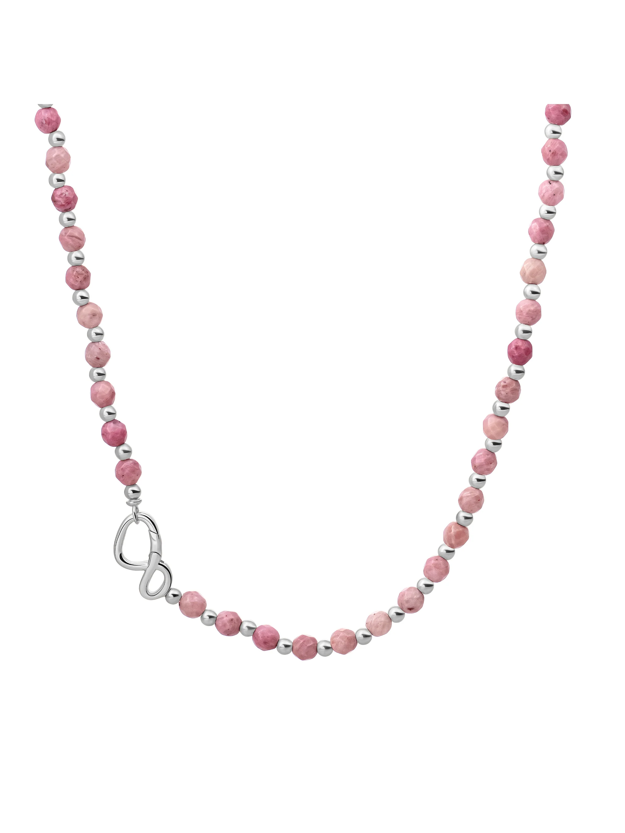 Link Ketting Pink Rhodonite Zilver - Image 2