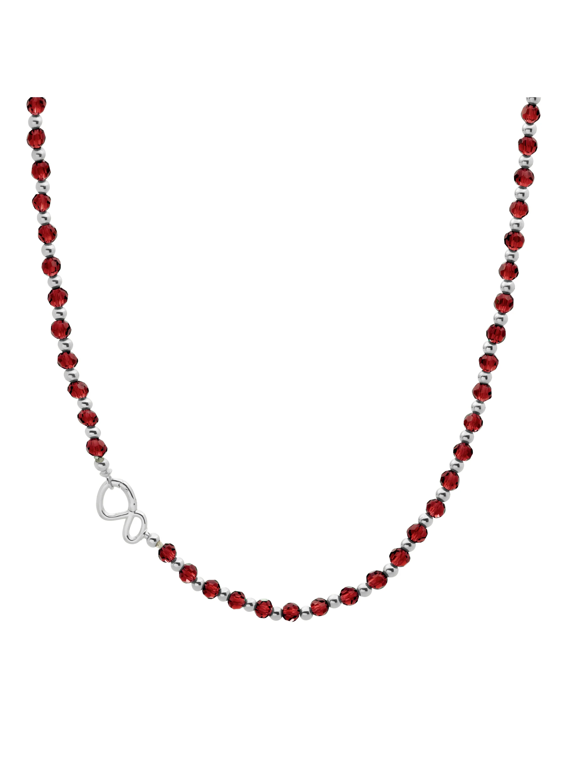 Link Ketting Ruby Quartz Zilver - Image 2