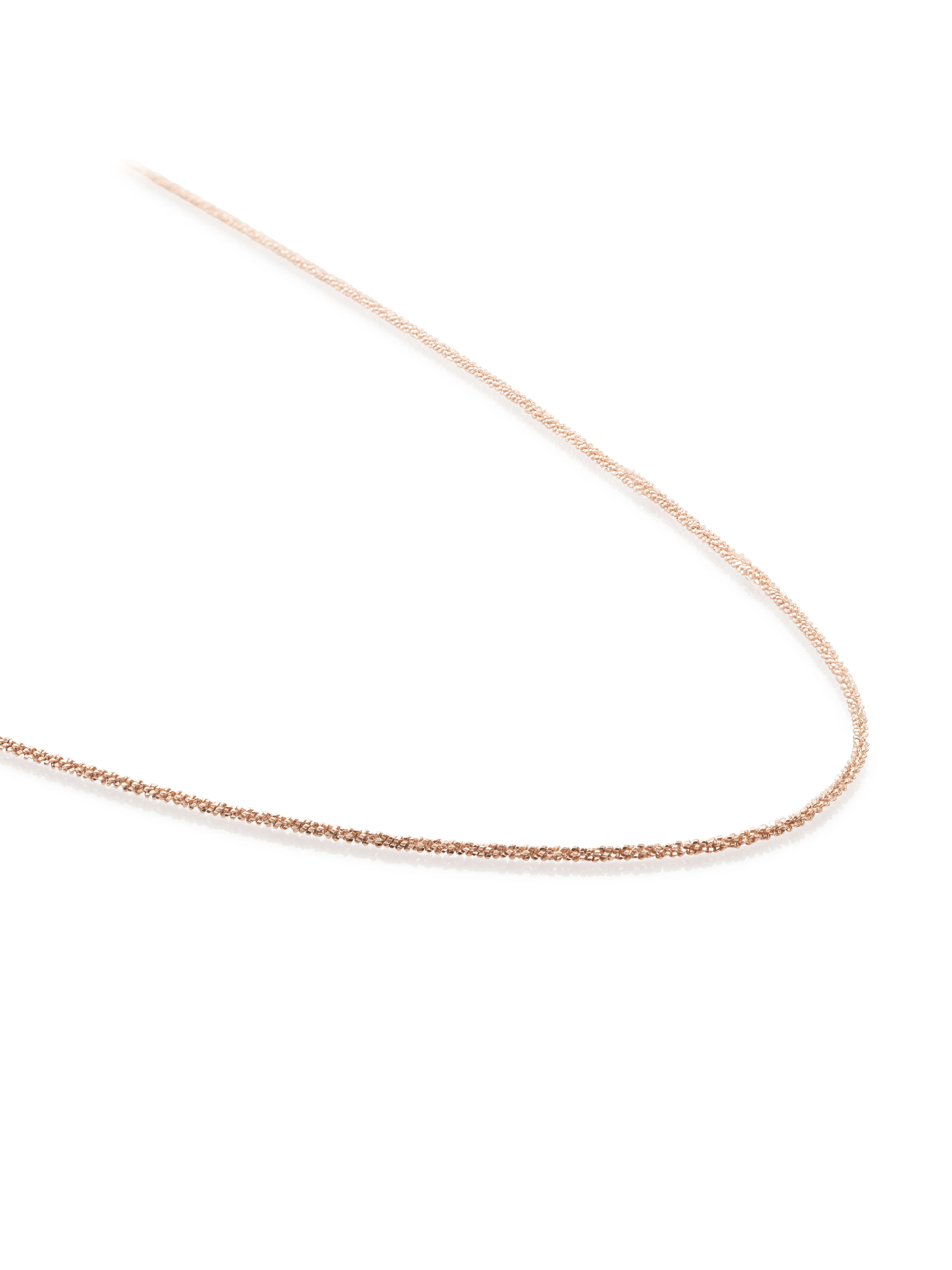 Criss Cross Chain Ketting 60cm Rose Gold