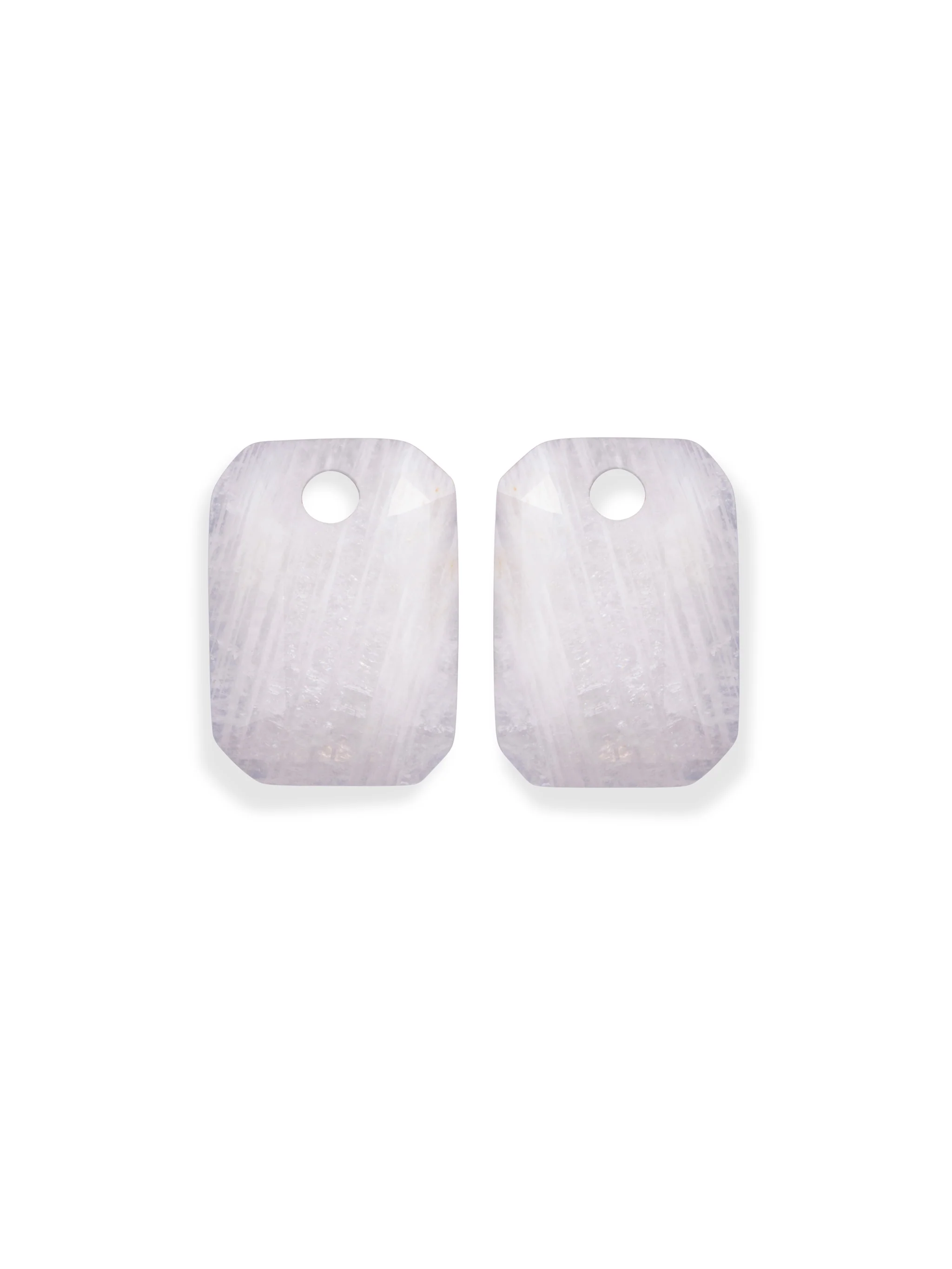 Oorbel Edelstenen Baguette Moonstone