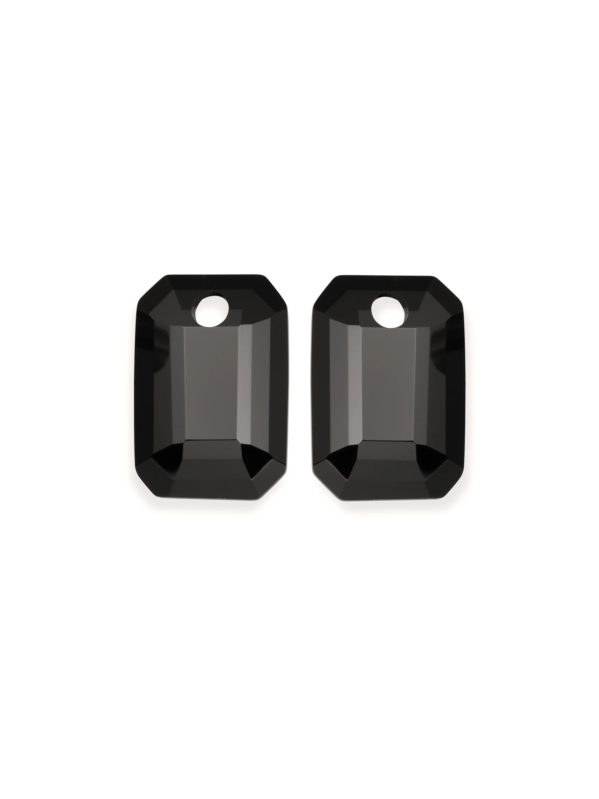 Oorbel Edelstenen Baguette Onyx
