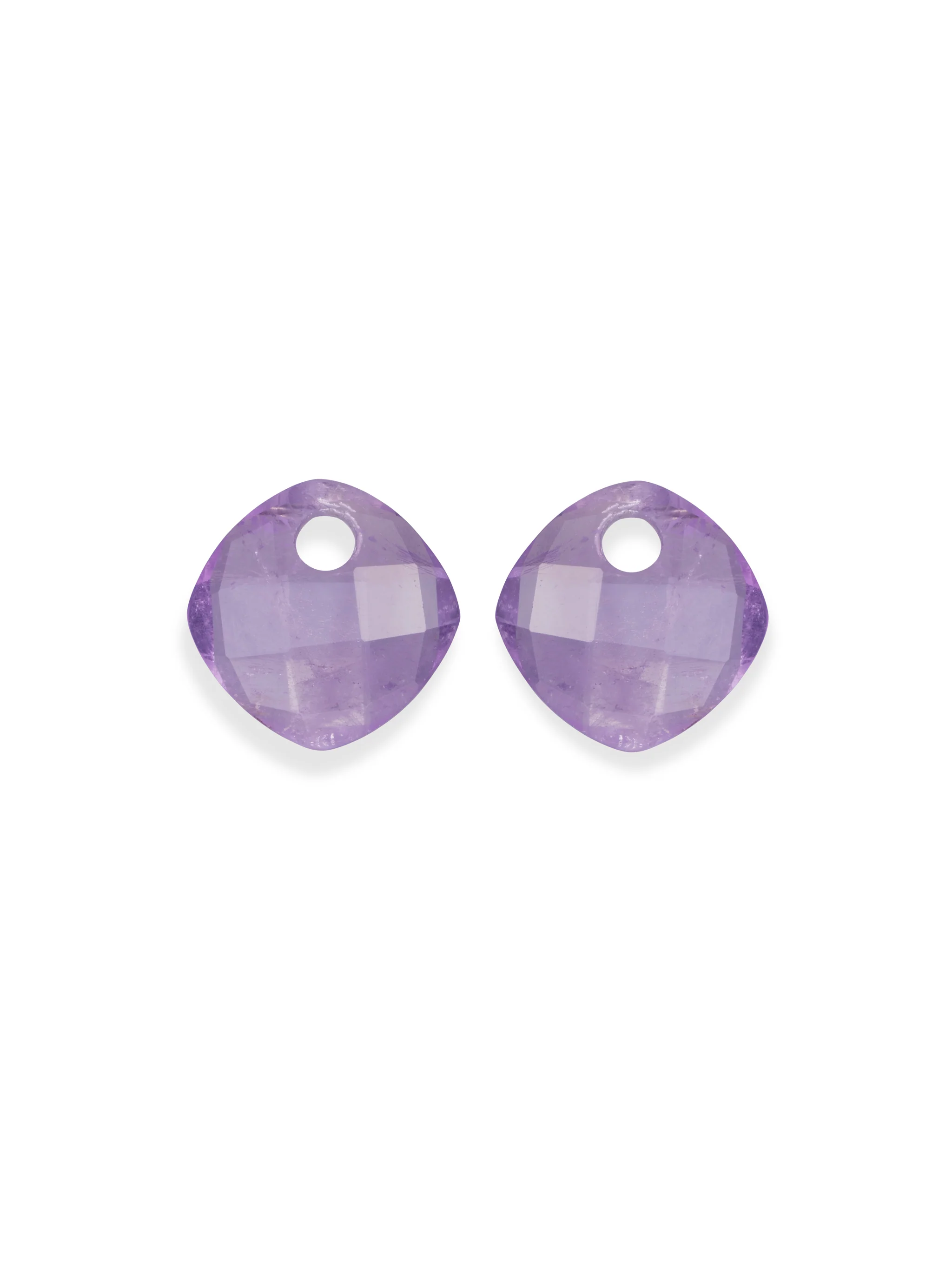 Oorbel Edelstenen Cushion Cut Amethyst