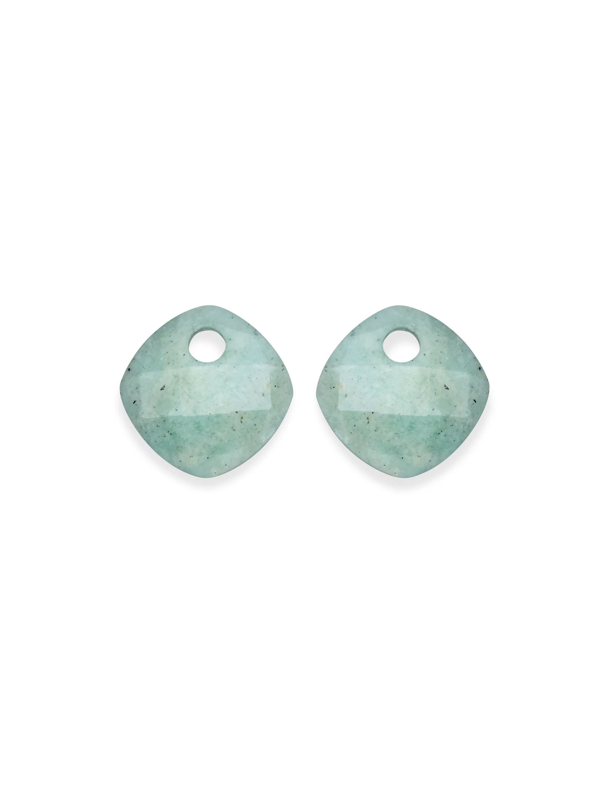 Oorbel Edelstenen Cushion Cut Rich Green Amazonite
