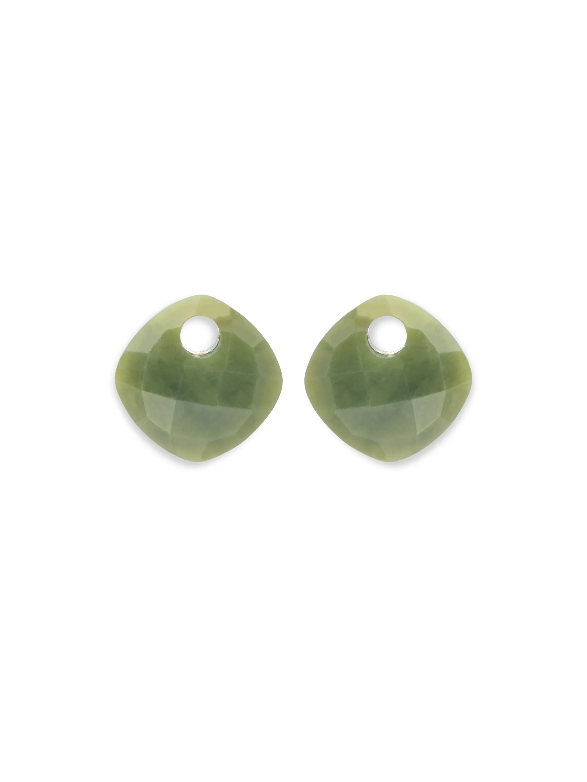 Oorbel Edelstenen Cushion Cut Southern Jade