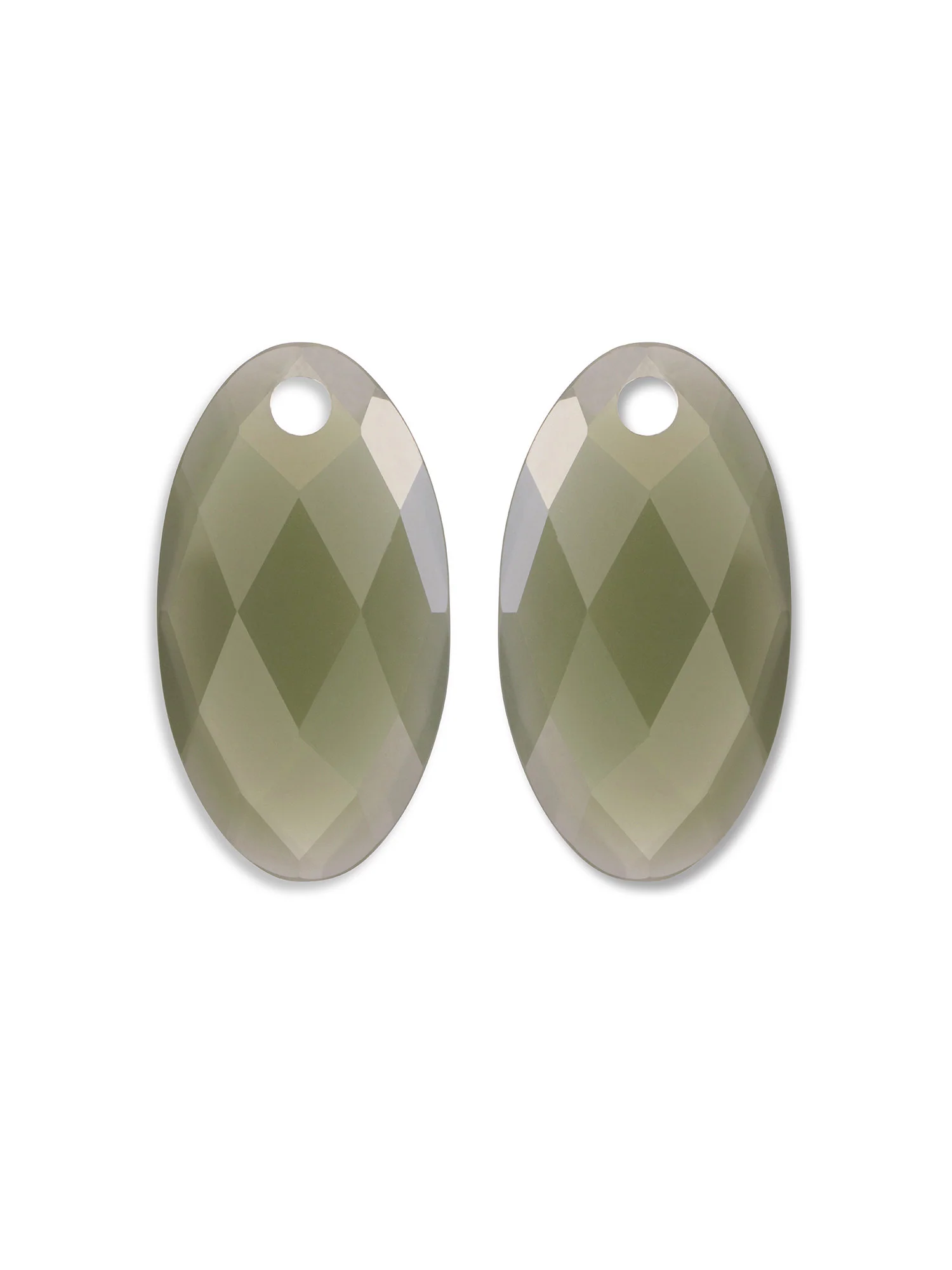 Oorbel Edelstenen Large Leaf Lime Jade
