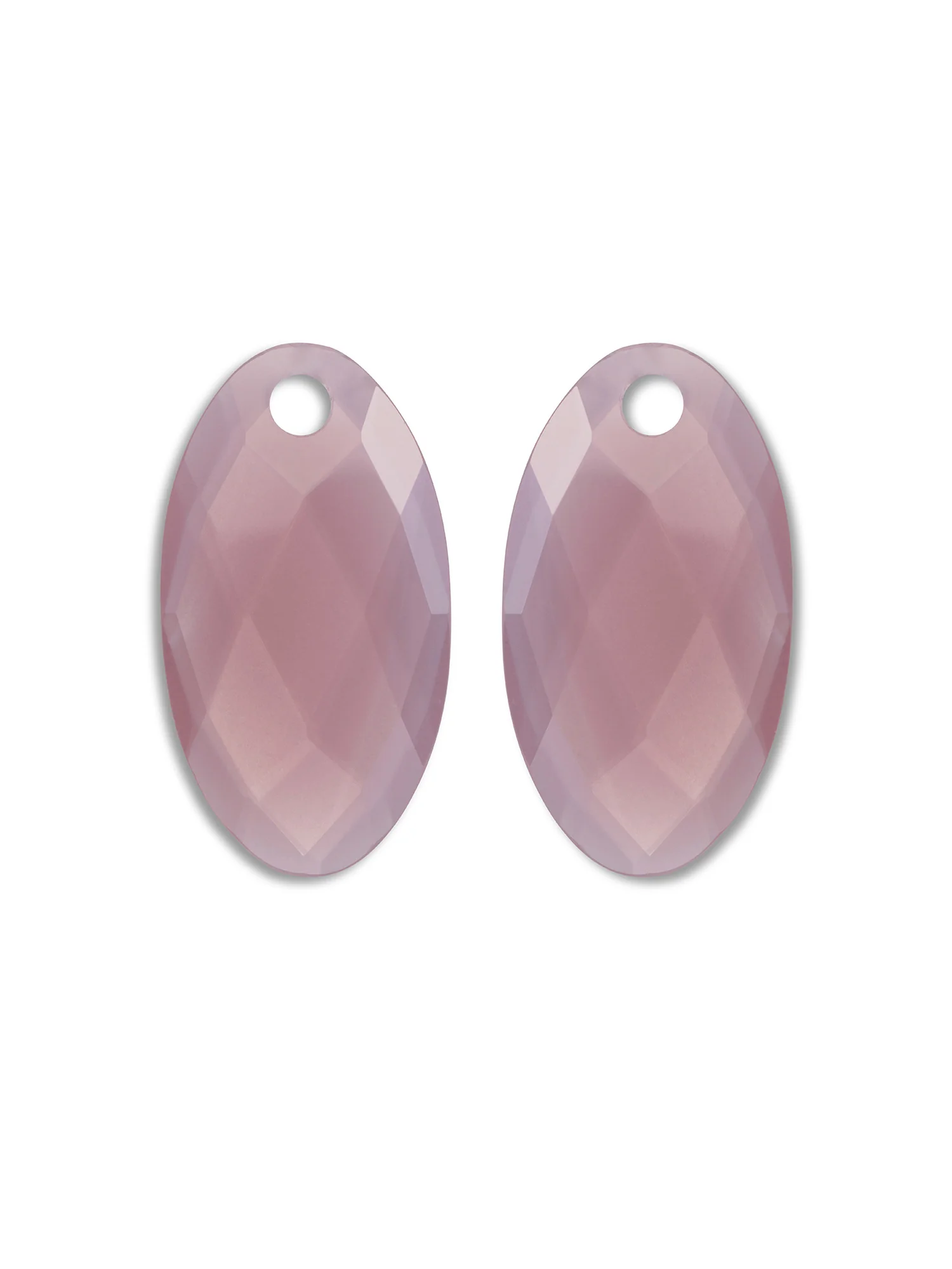 Oorbel Edelstenen Large Leaf Pink Opalite
