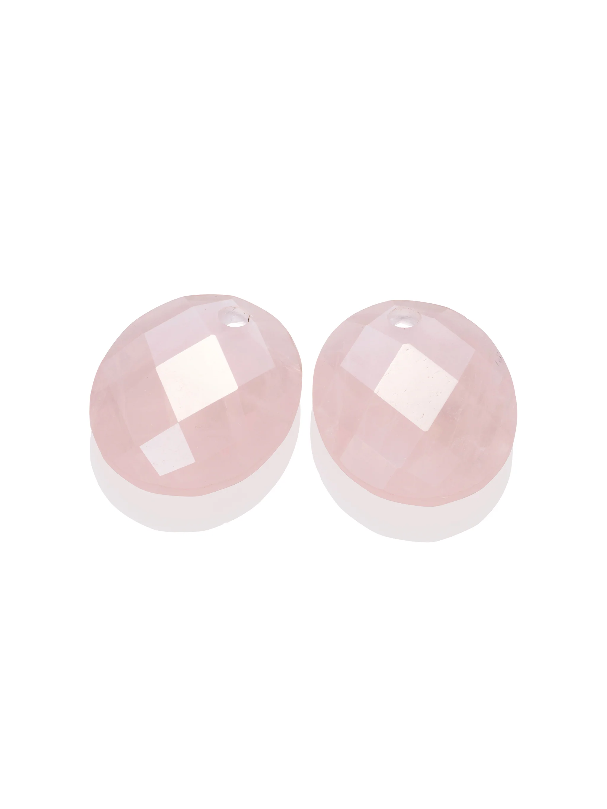 Oorbel Edelstenen Large Oval Rose Quartz - Image 2