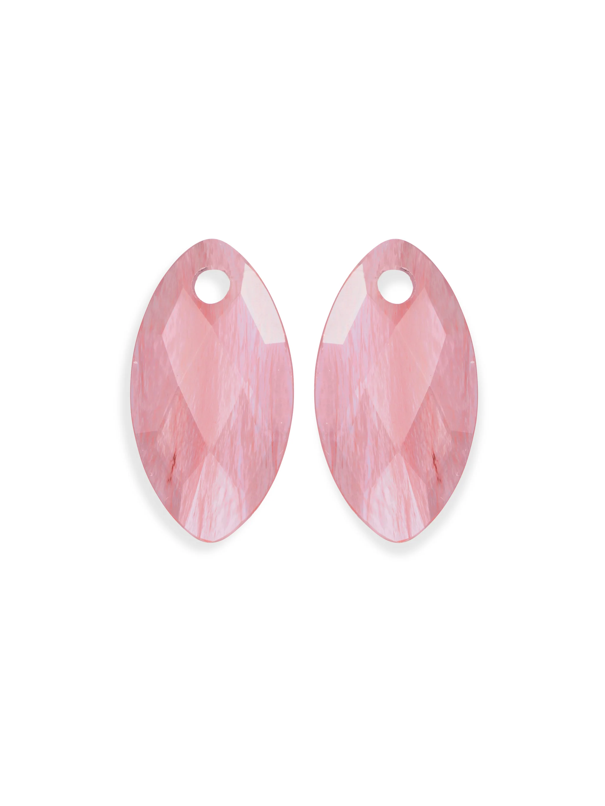 Oorbel Edelstenen Leaf Cherry Quartz