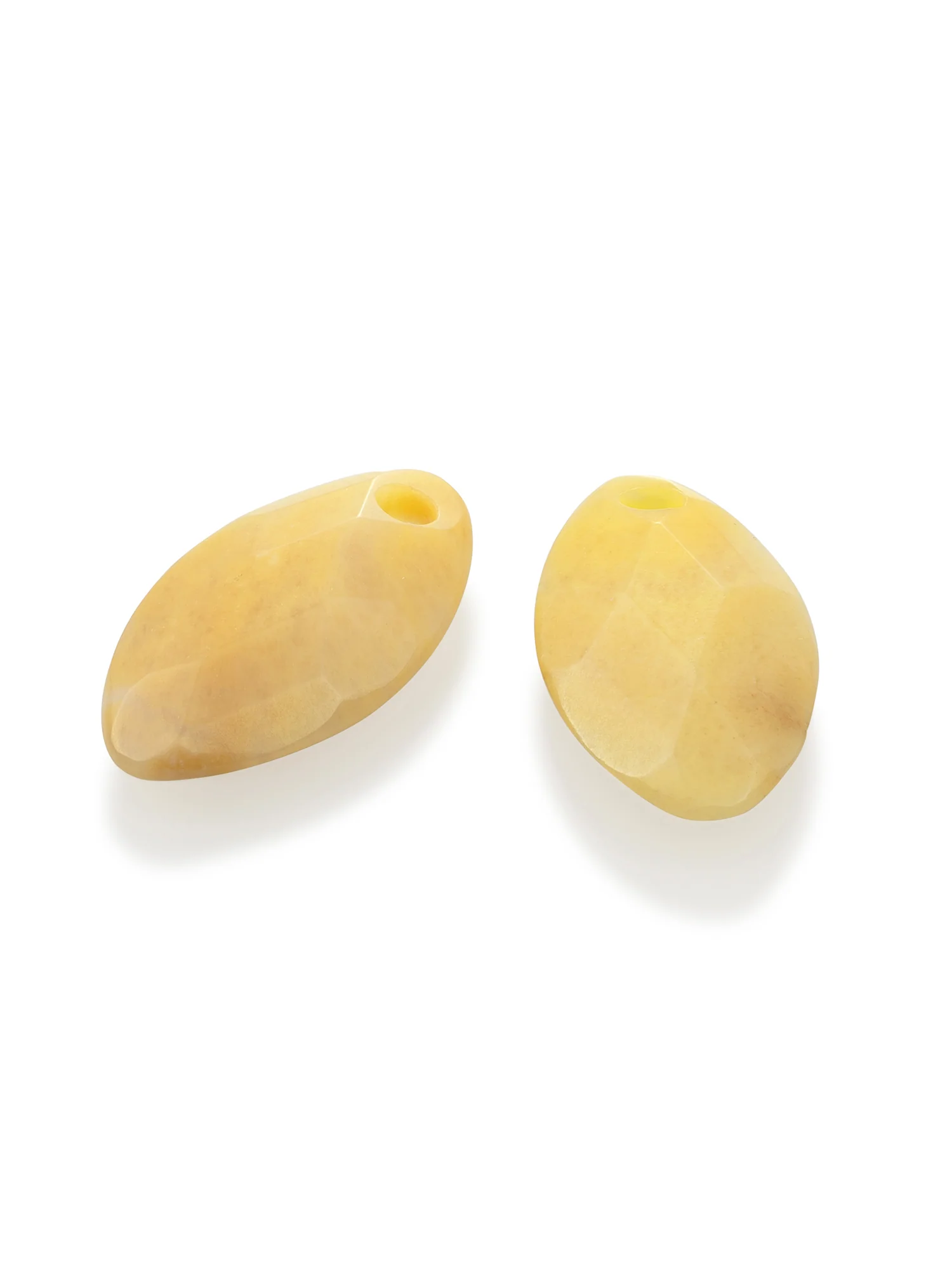 Oorbel Edelstenen Leaf Yellow Jade