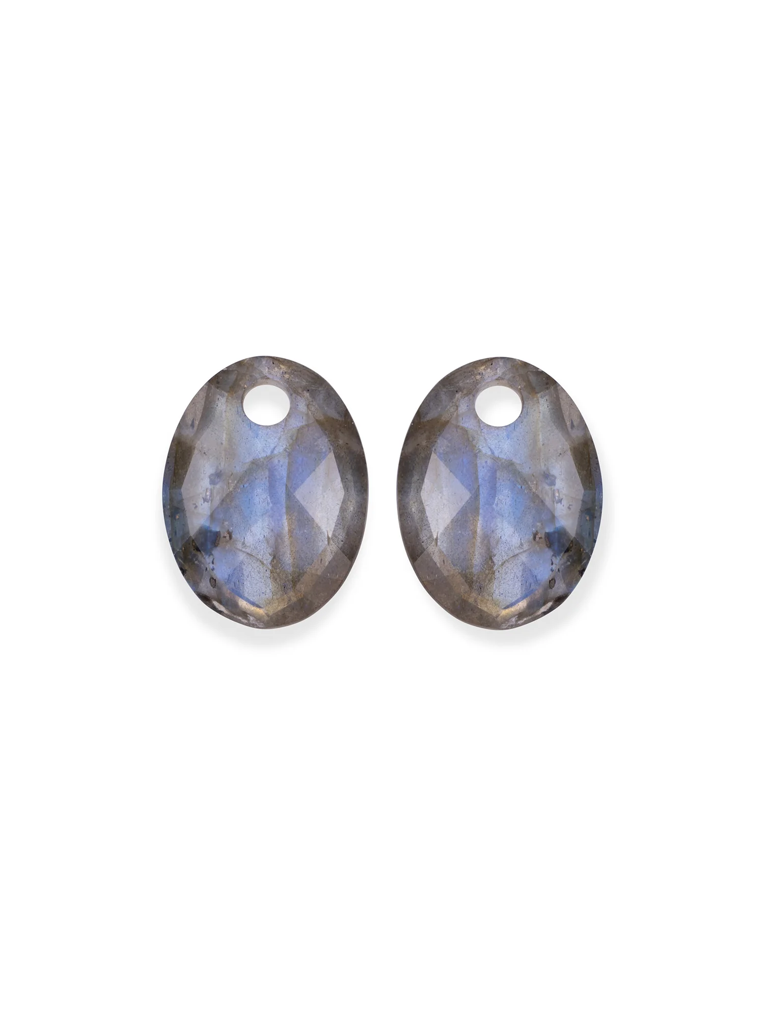 Oorbel Edelstenen Medium Oval Labradorite
