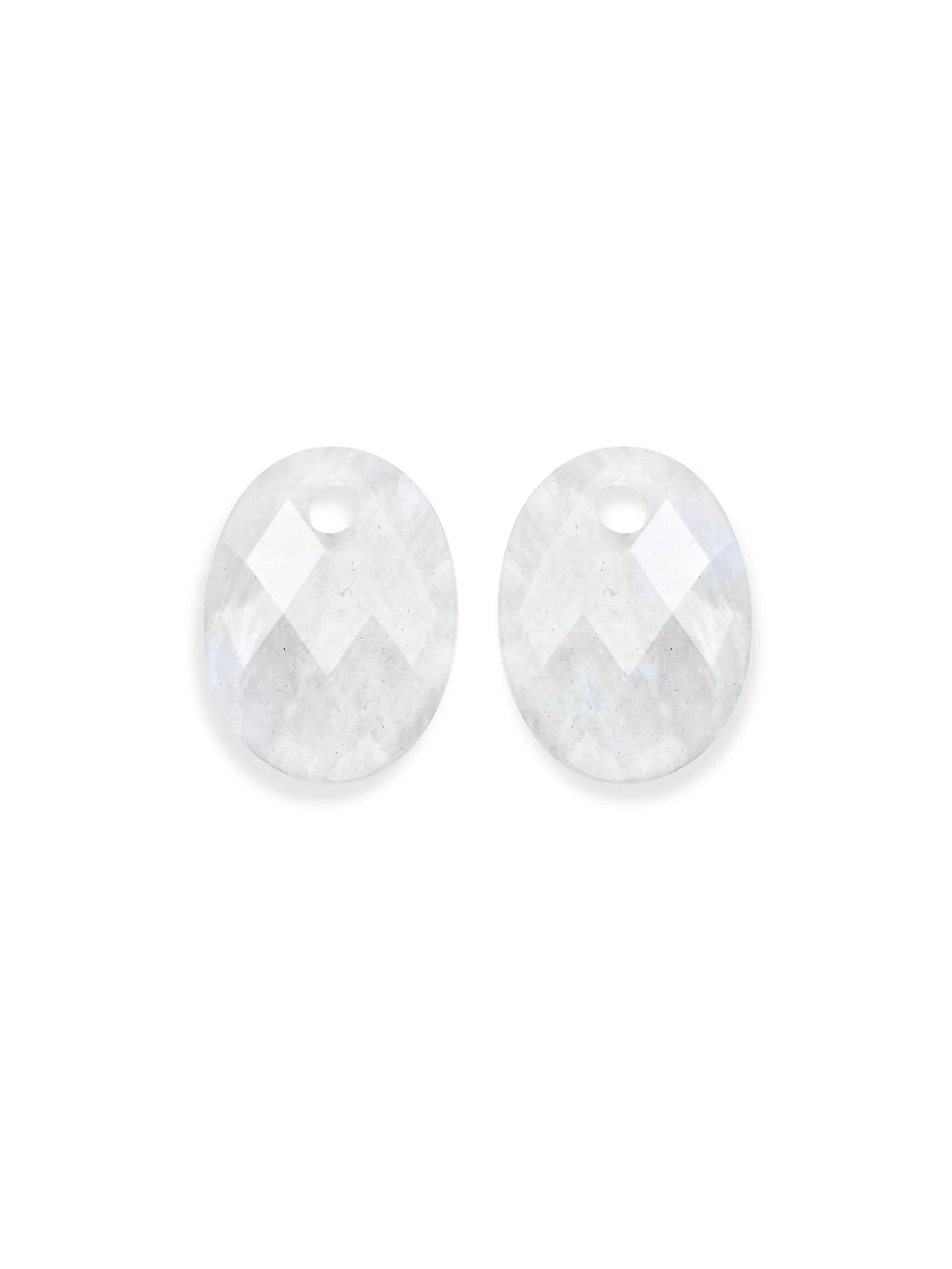 Oorbel Edelstenen Medium Oval Moonstone