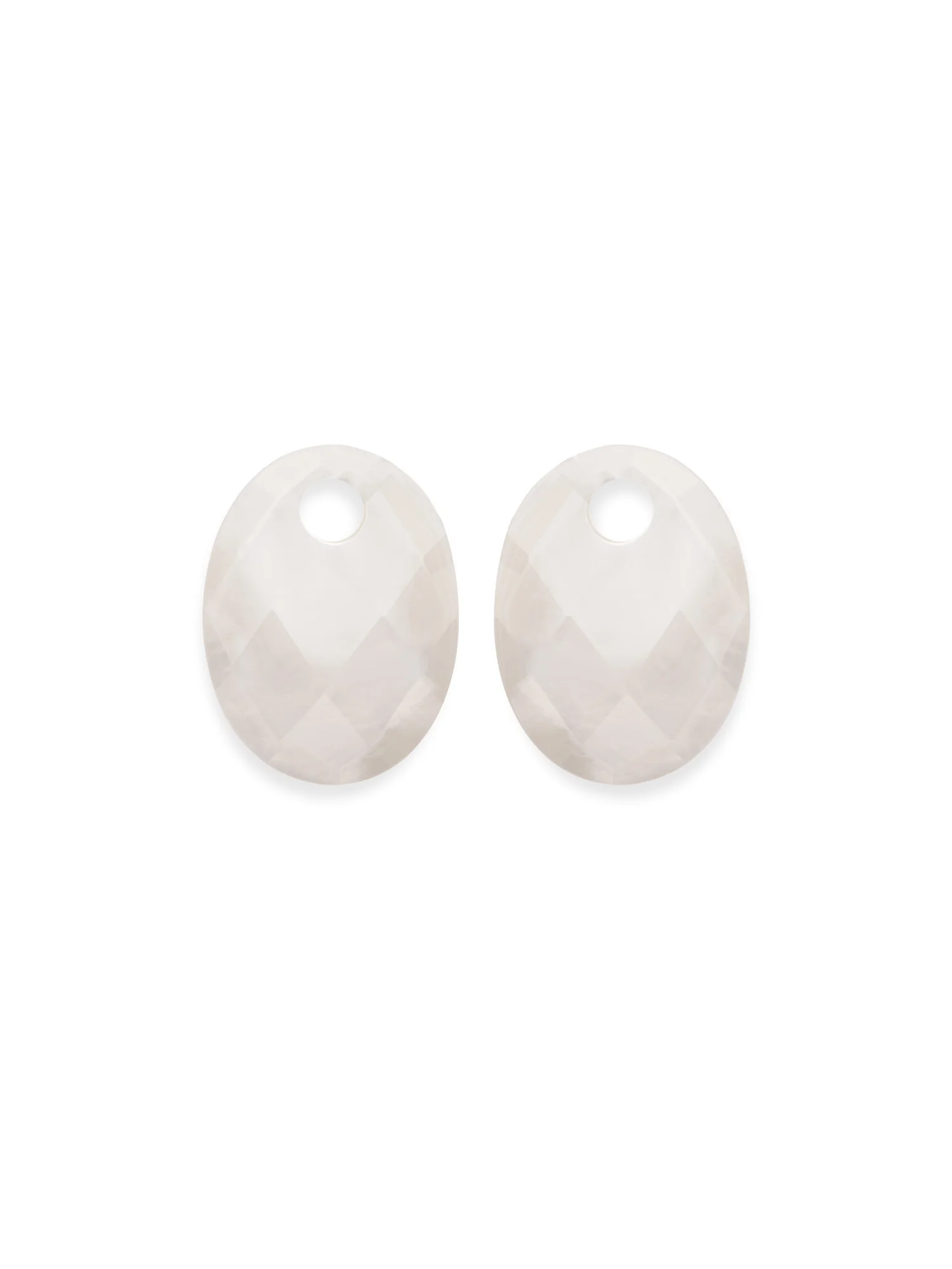 Oorbel Edelstenen Medium Oval Mother of Pearl