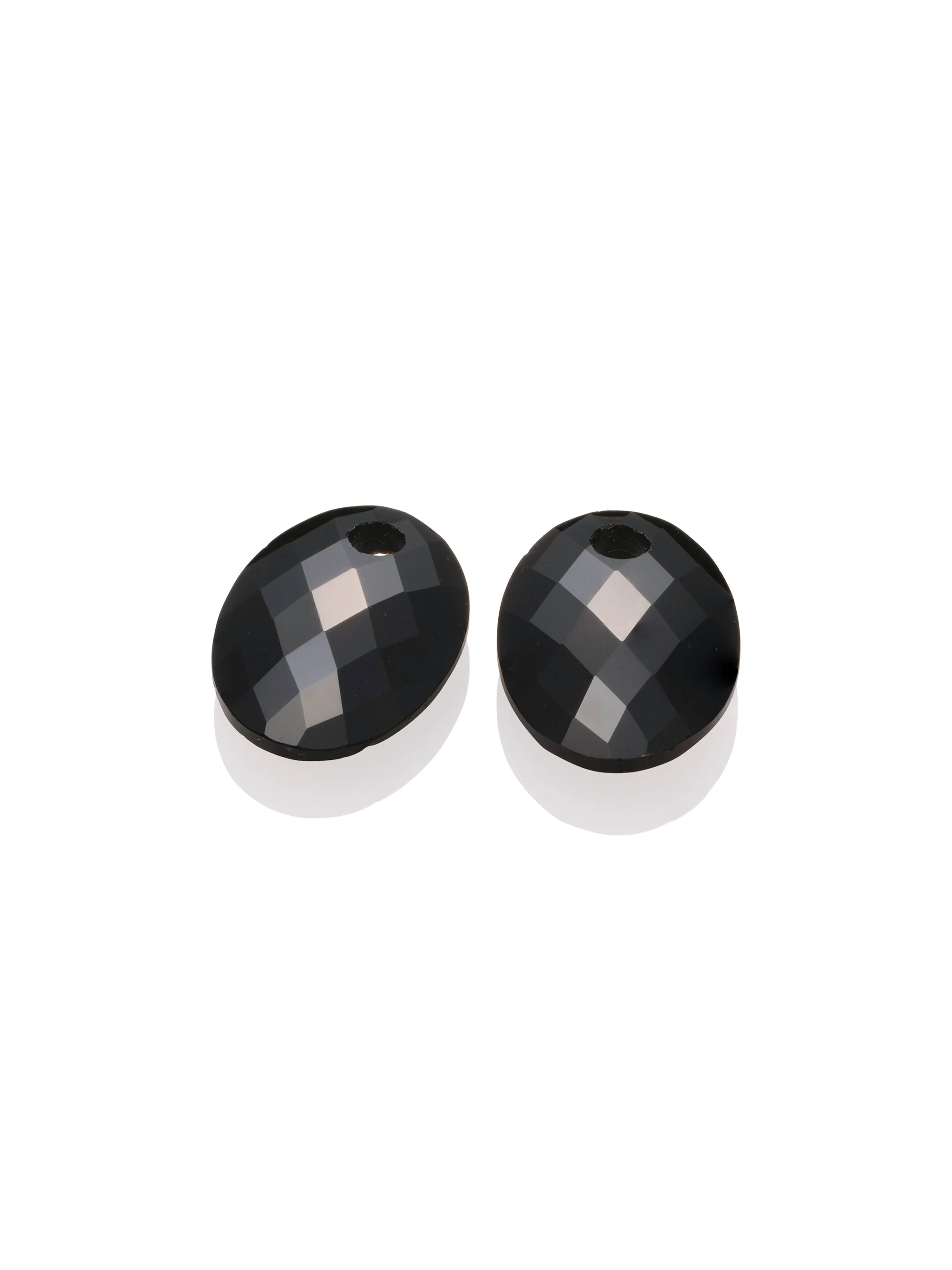 Oorbel Edelstenen Medium Oval Onyx - Image 2