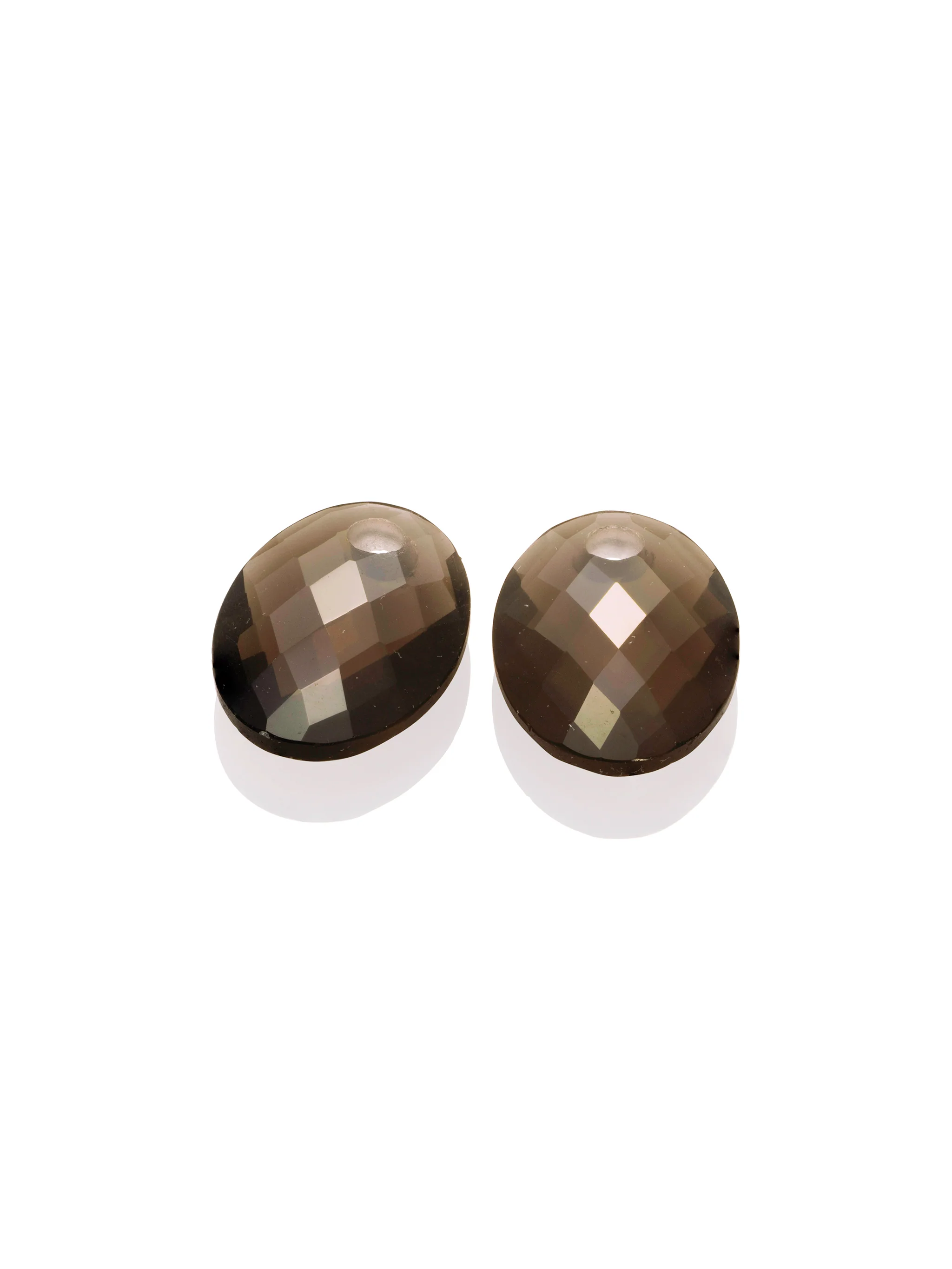 Oorbel Edelstenen Medium Oval Smoky Quartz - Image 3
